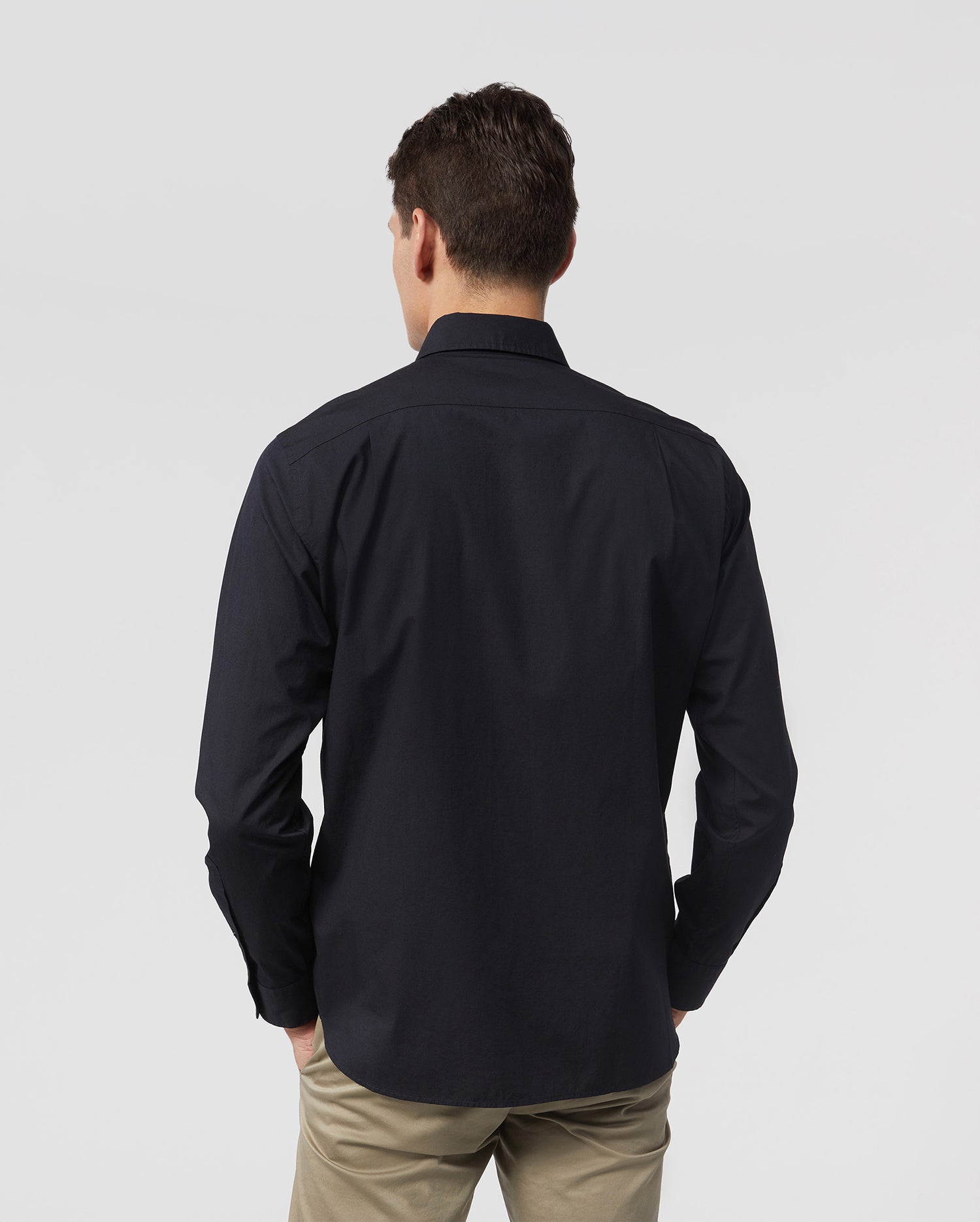 MENS CLASSIC POPLIN LONG SLEEVE SHIRT - B6C911S1PC
