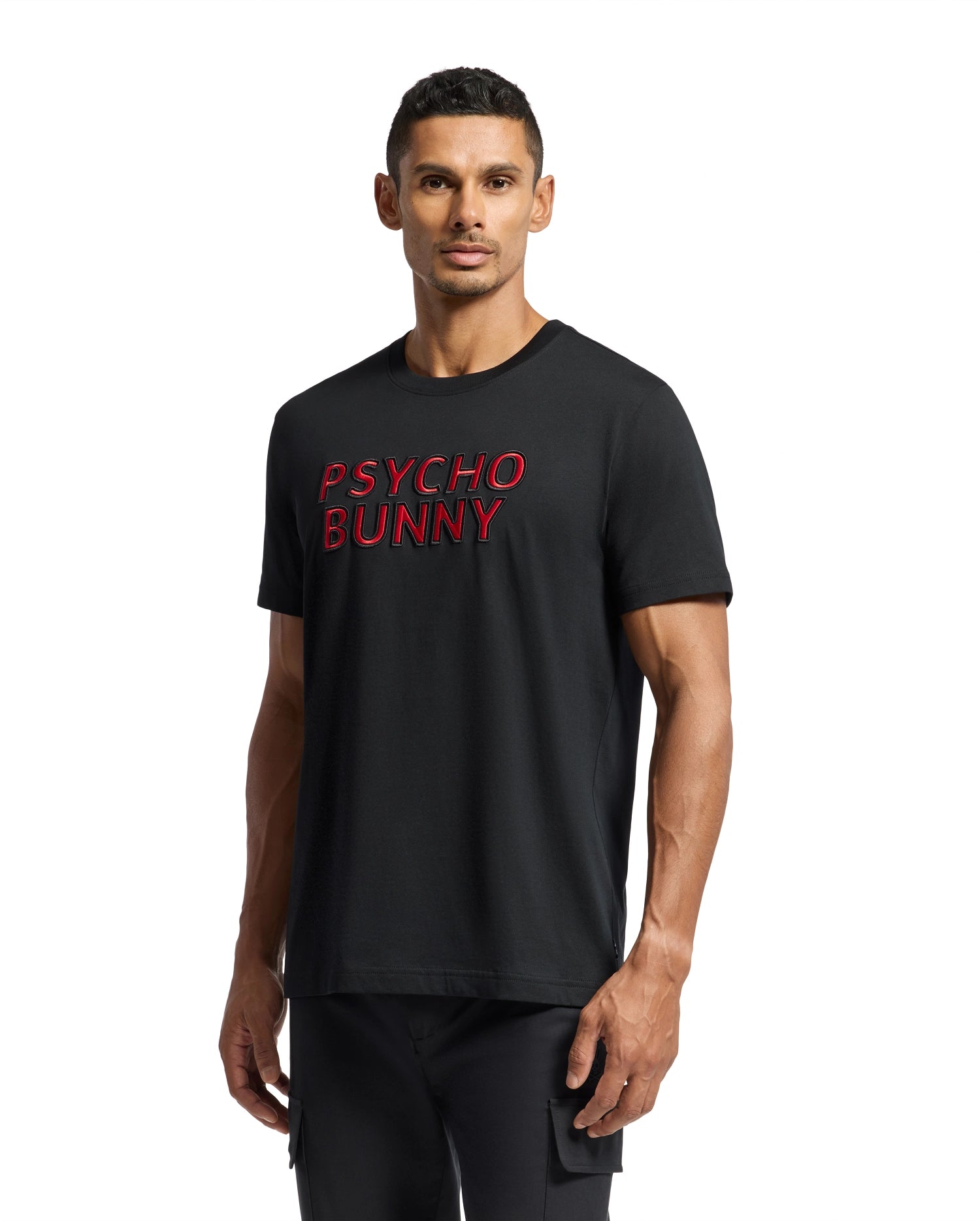MENS PIERCE EMBROIDERED GRAPHIC TEE - B6U116E200