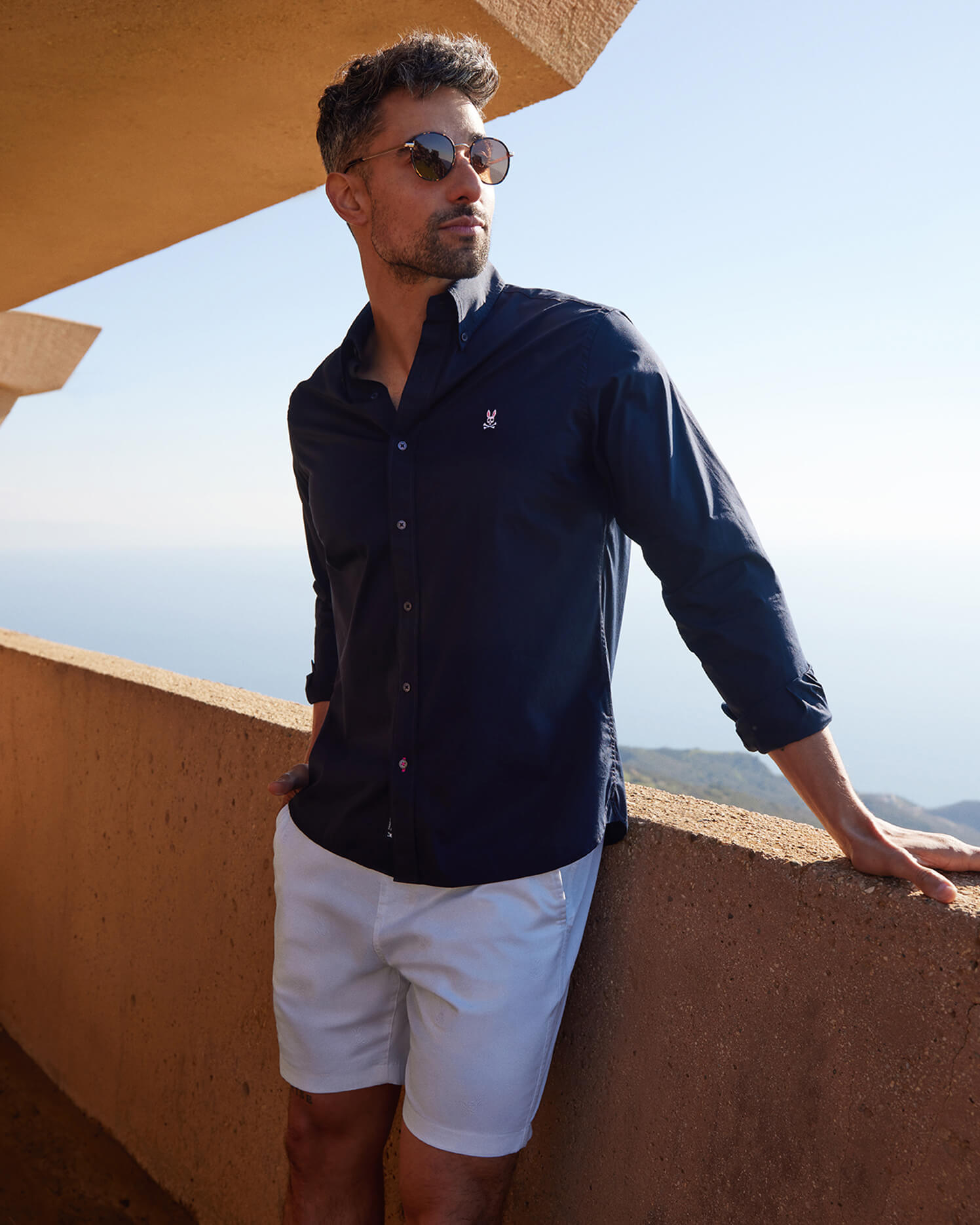 MENS CLASSIC POPLIN LONG SLEEVE SHIRT - B6C911S1PC