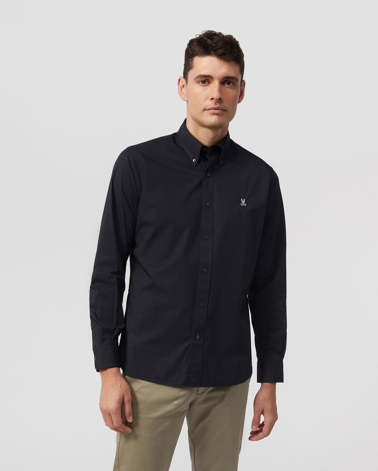 MENS CLASSIC POPLIN LONG SLEEVE SHIRT - B6C911S1PC