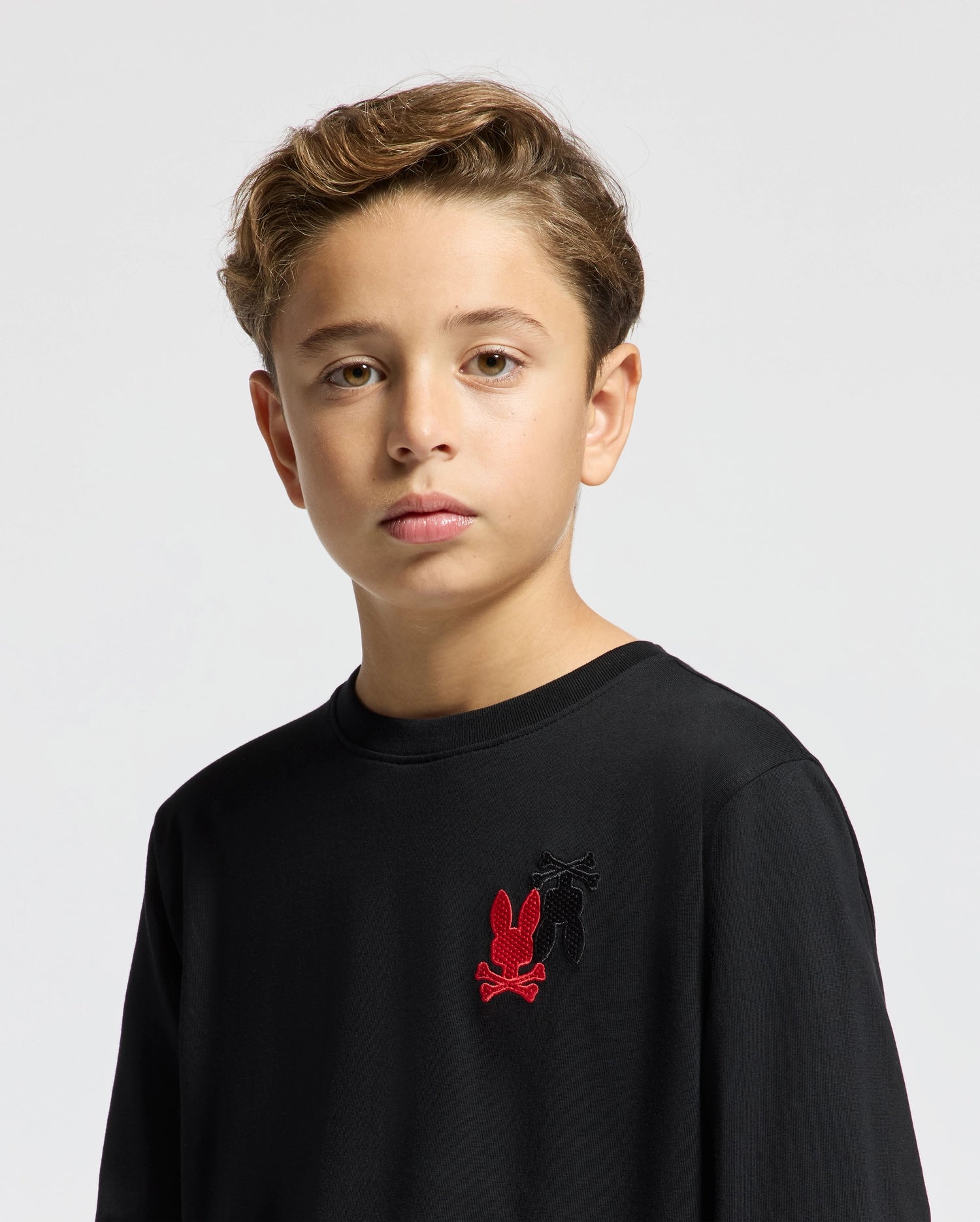 KIDS PIERCE LONG SLEEVE  BACK GRAPHIC TEE - B0T178E200
