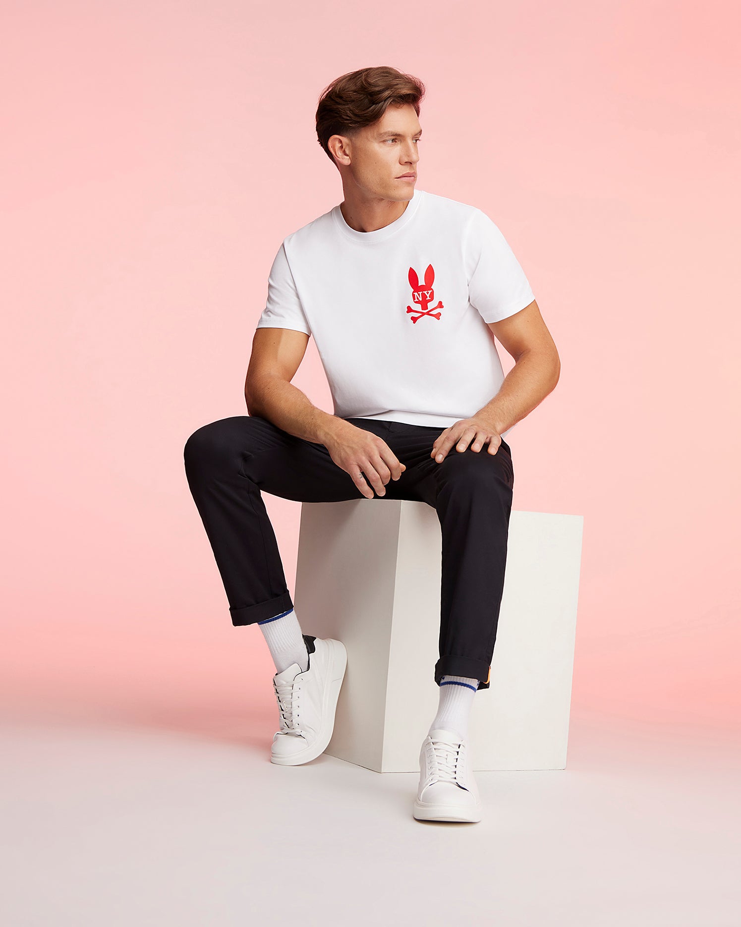 MENS NEW YORK TEE - B6U554W1PC