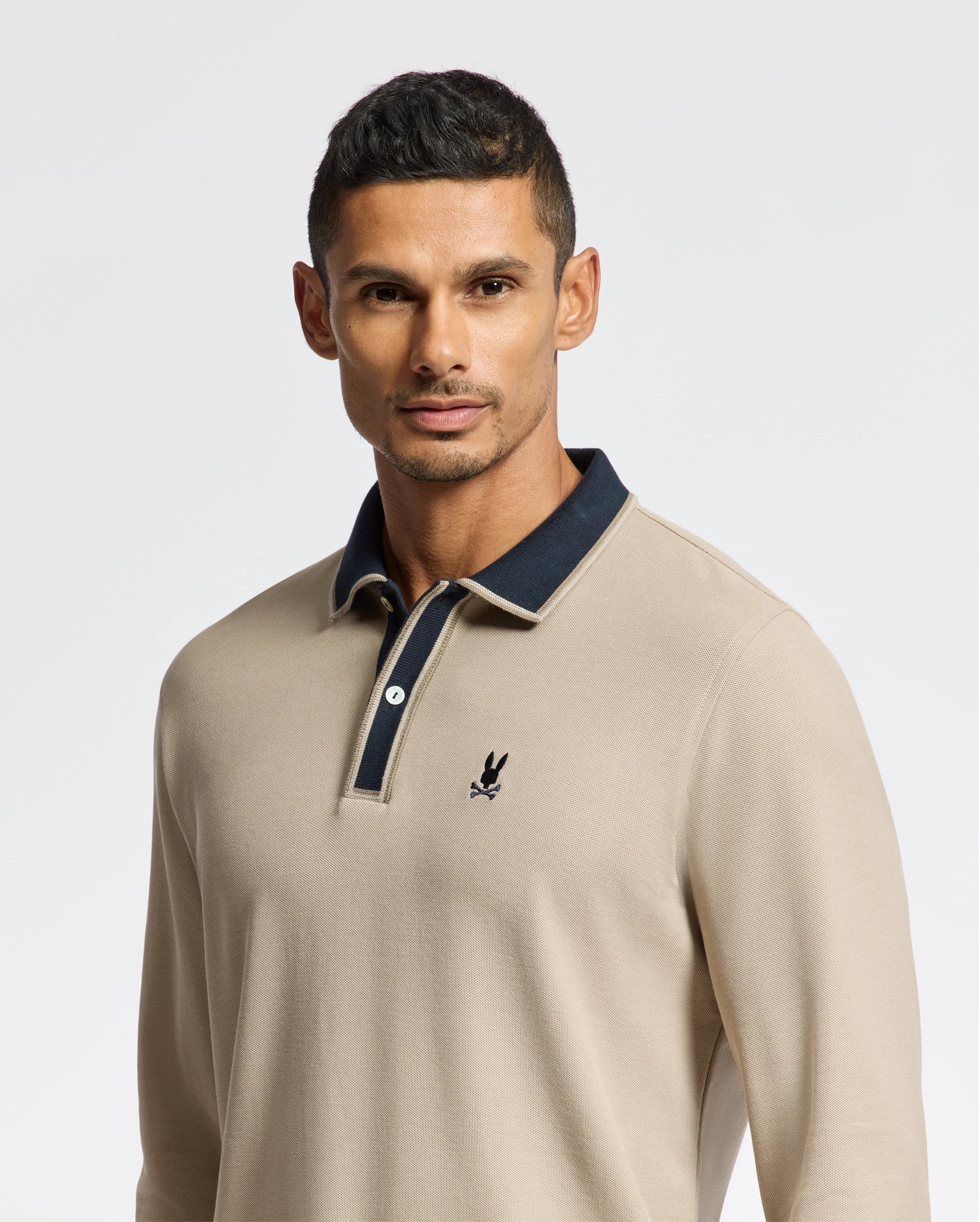 MENS KENT LONG SLEEVE PIQUE POLO - B6M935D200