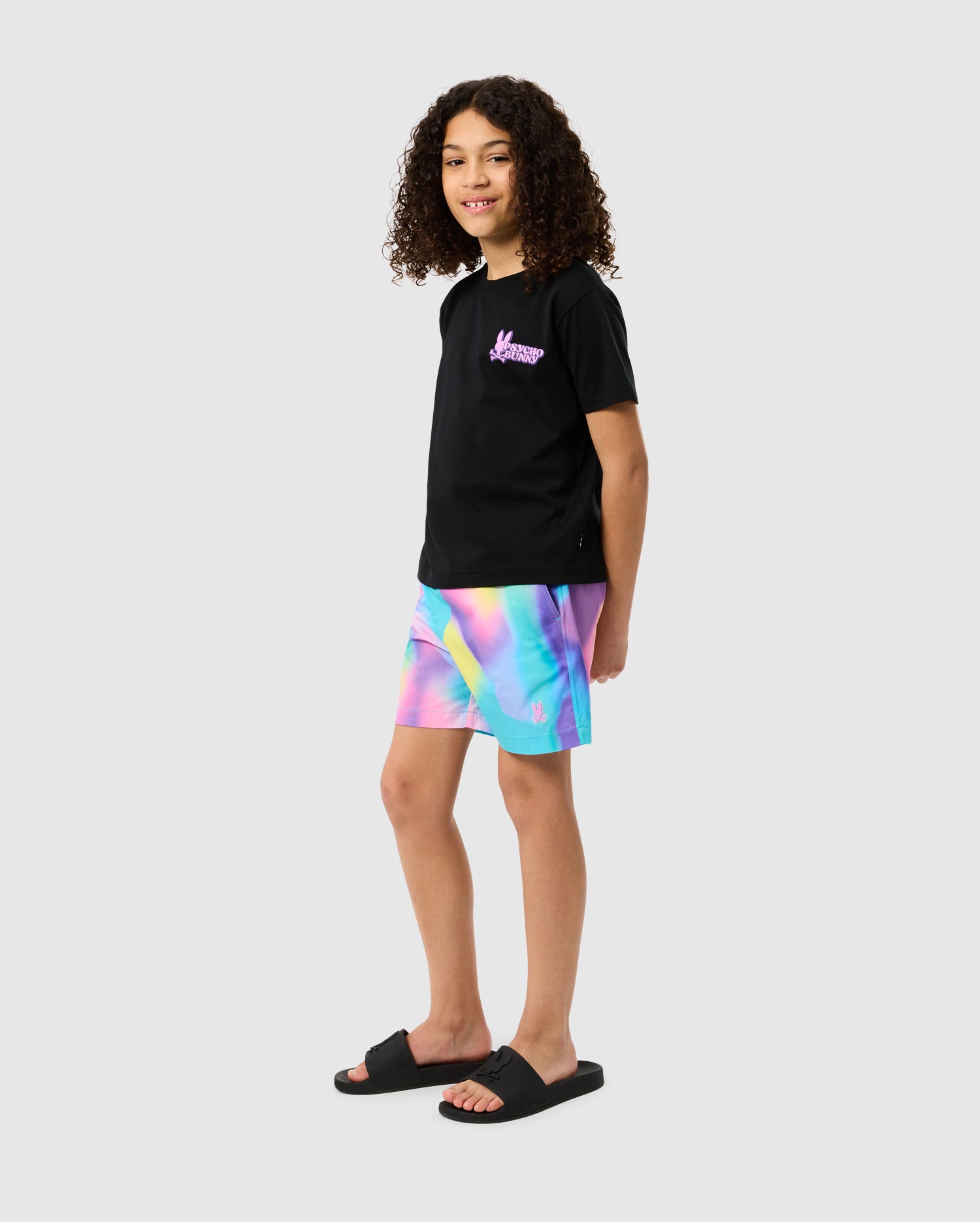 KIDS TYLER PRINT SWIM TRUNK - B0W620C200