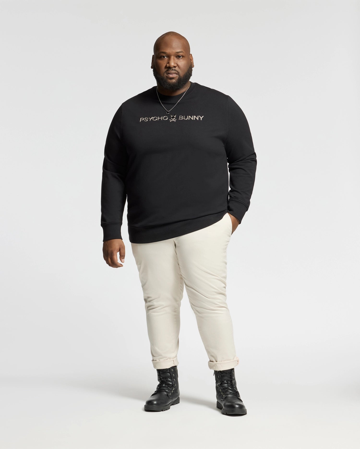 BIG AND TALL LAVATA FRENCH TERRY SWEATSHIRT - B9S159E200
