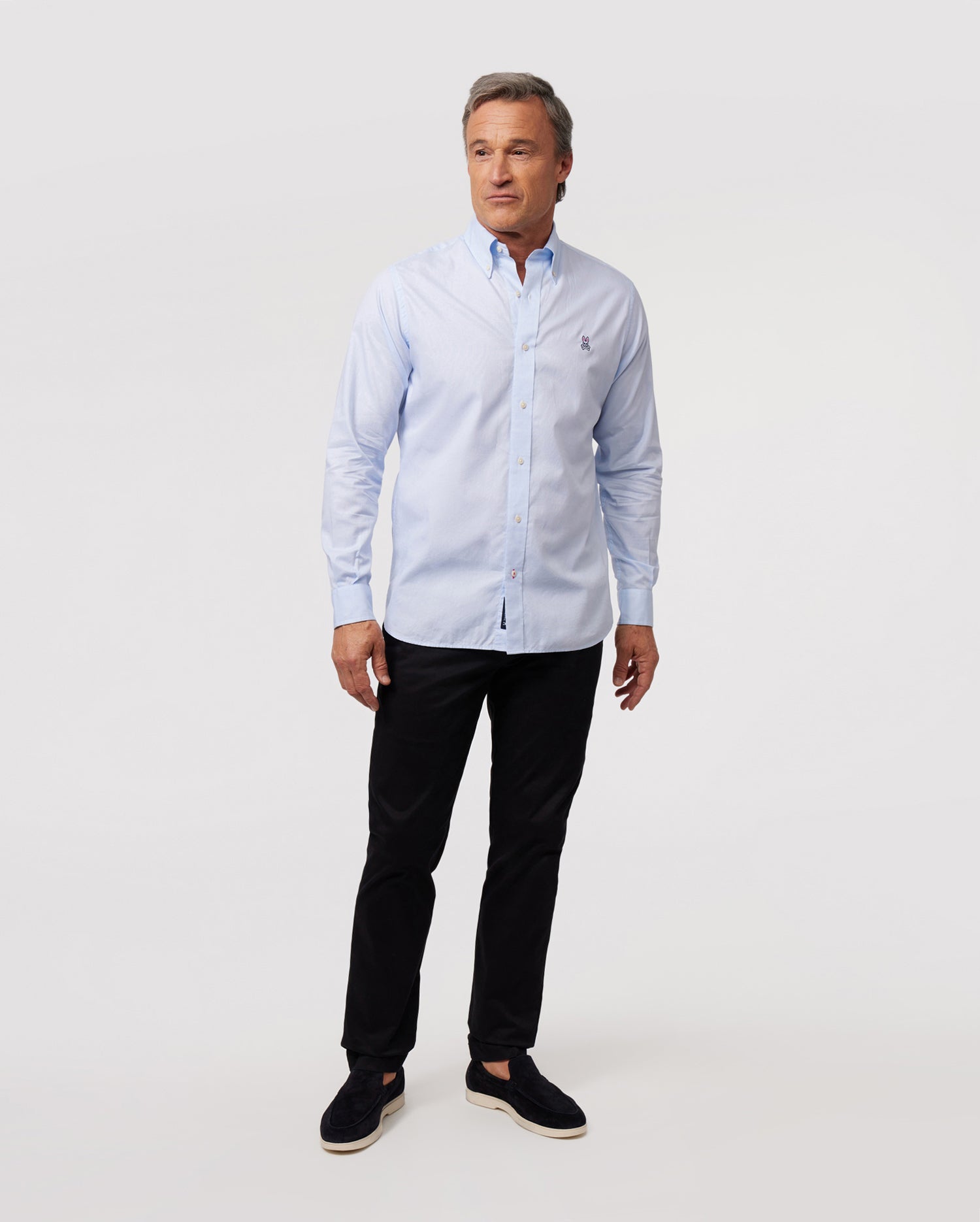 MENS CLASSIC OXFORD LONG SLEEVE SHIRT - B6C655X1PC