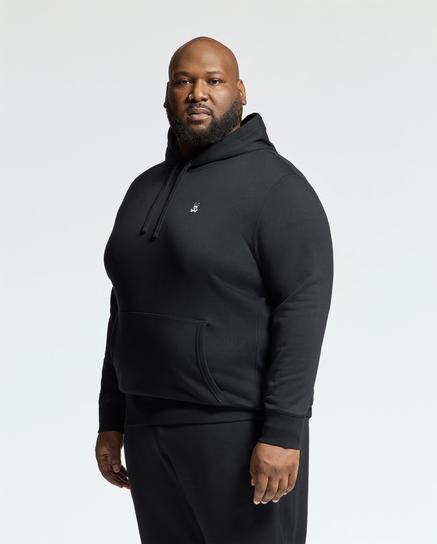 MENS BIG AND TALL LEVY ESSENTIAL FLEECE HOODIE - B9H859D200