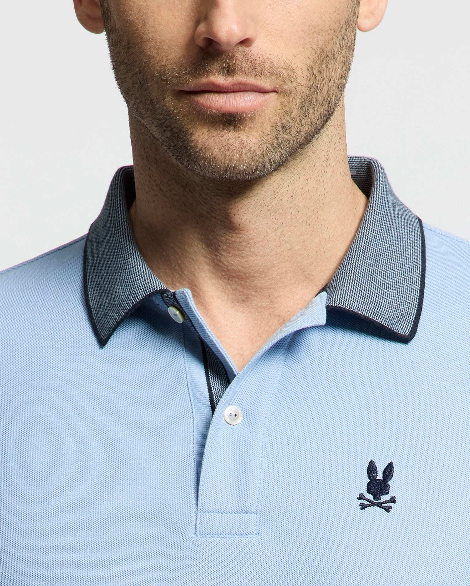 MENS JONAS MICRO STRIPE COLLAR PIQUE POLO - B6K583F200