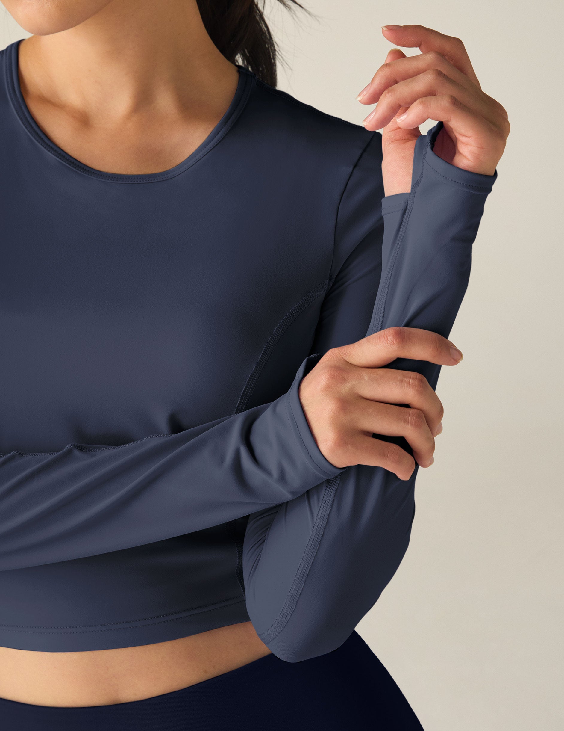 POWERBEYOND Lite Airshield Long Sleeve Cropped Top