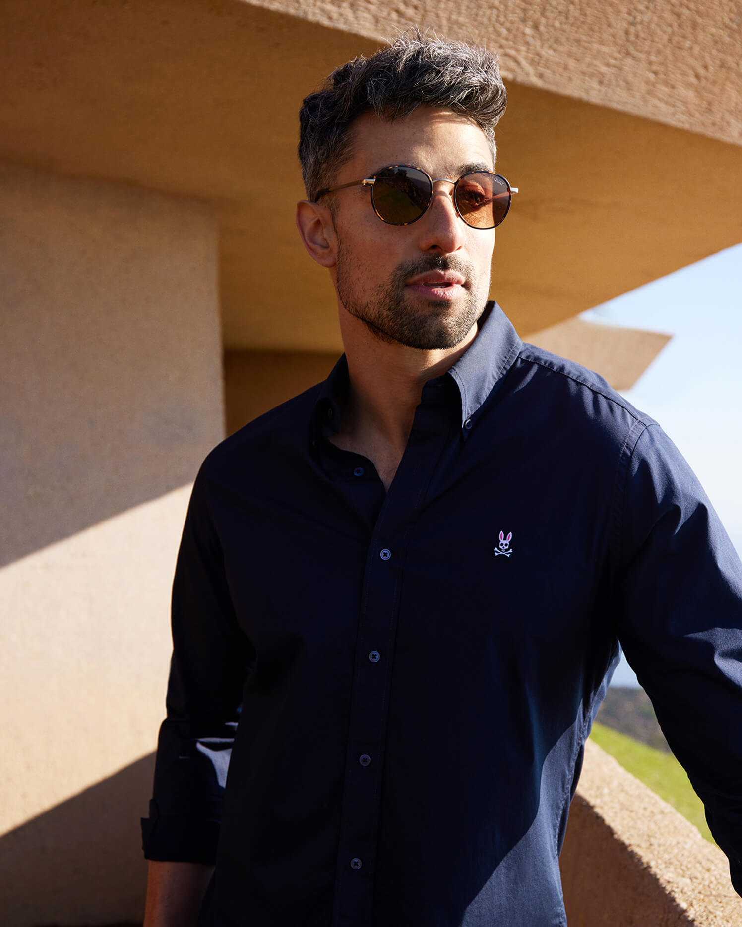 MENS CLASSIC POPLIN LONG SLEEVE SHIRT - B6C911S1PC