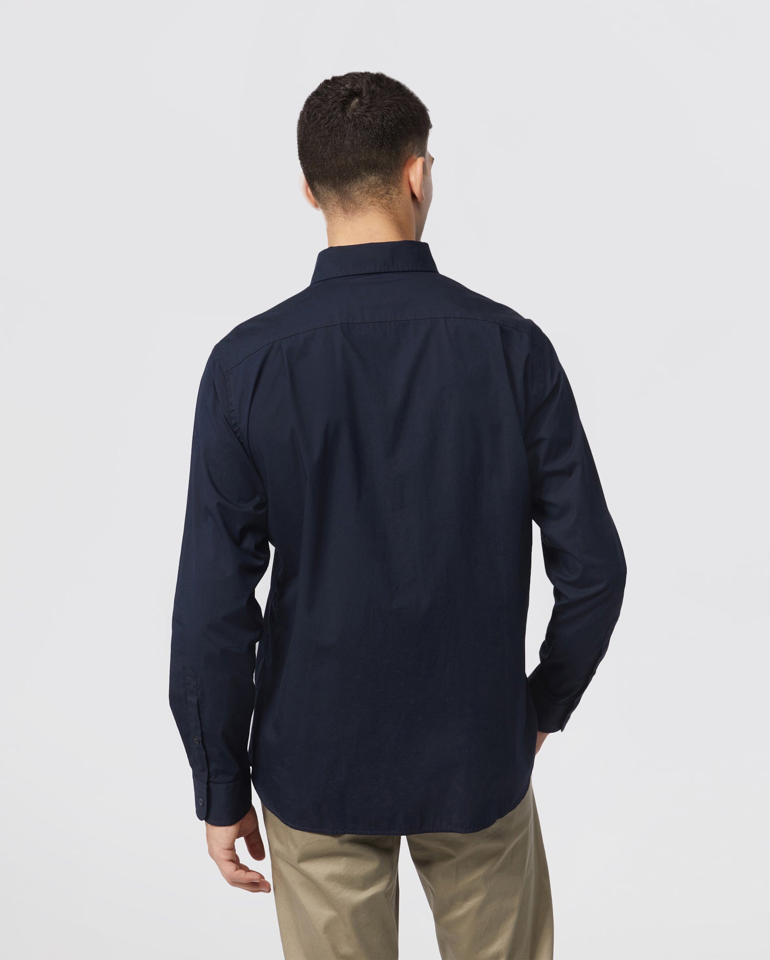 MENS CLASSIC POPLIN LONG SLEEVE SHIRT - B6C911S1PC