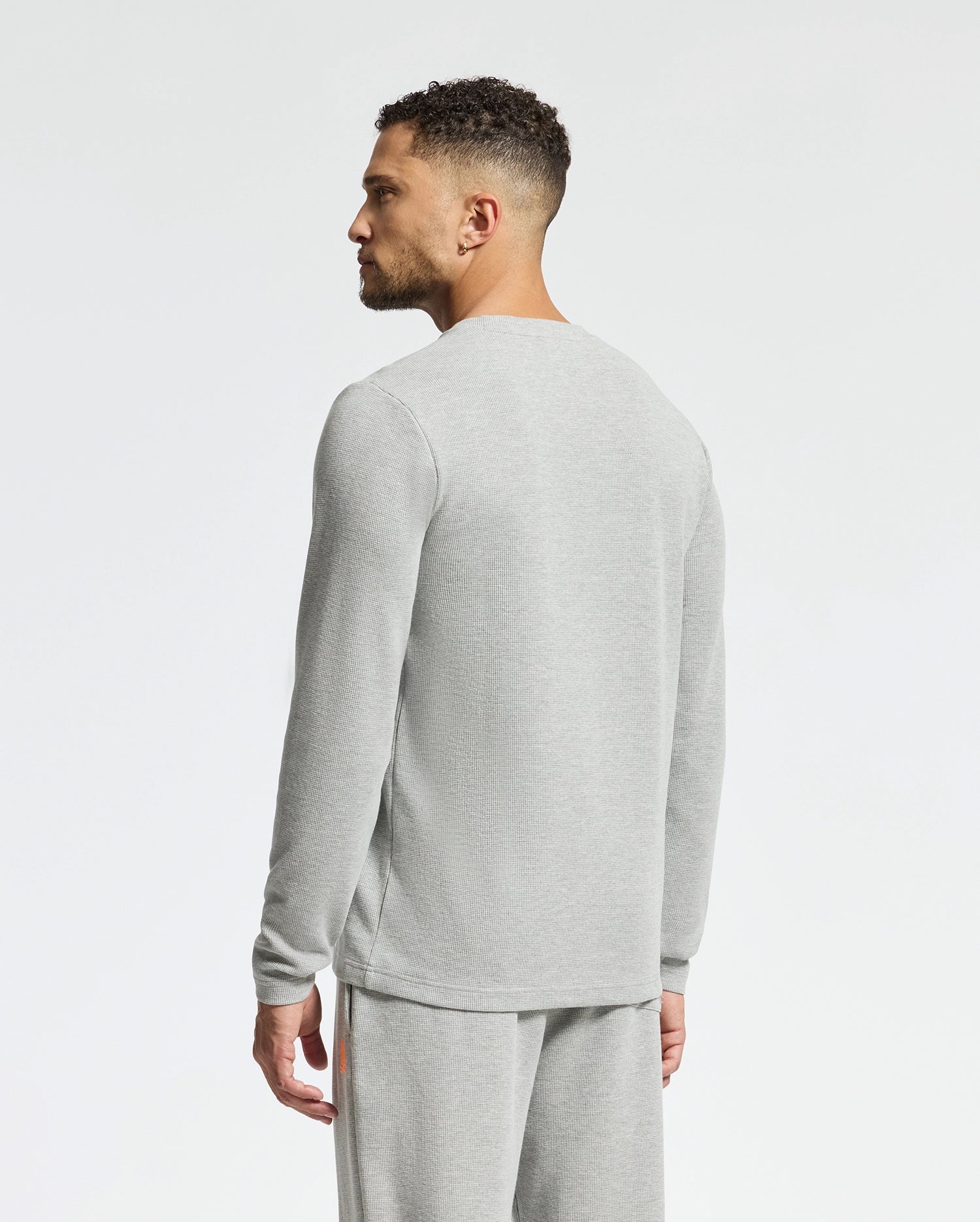 MENS VAL WAFFLE LOUNGE LONG SLEEVE TEE - B6T672E200