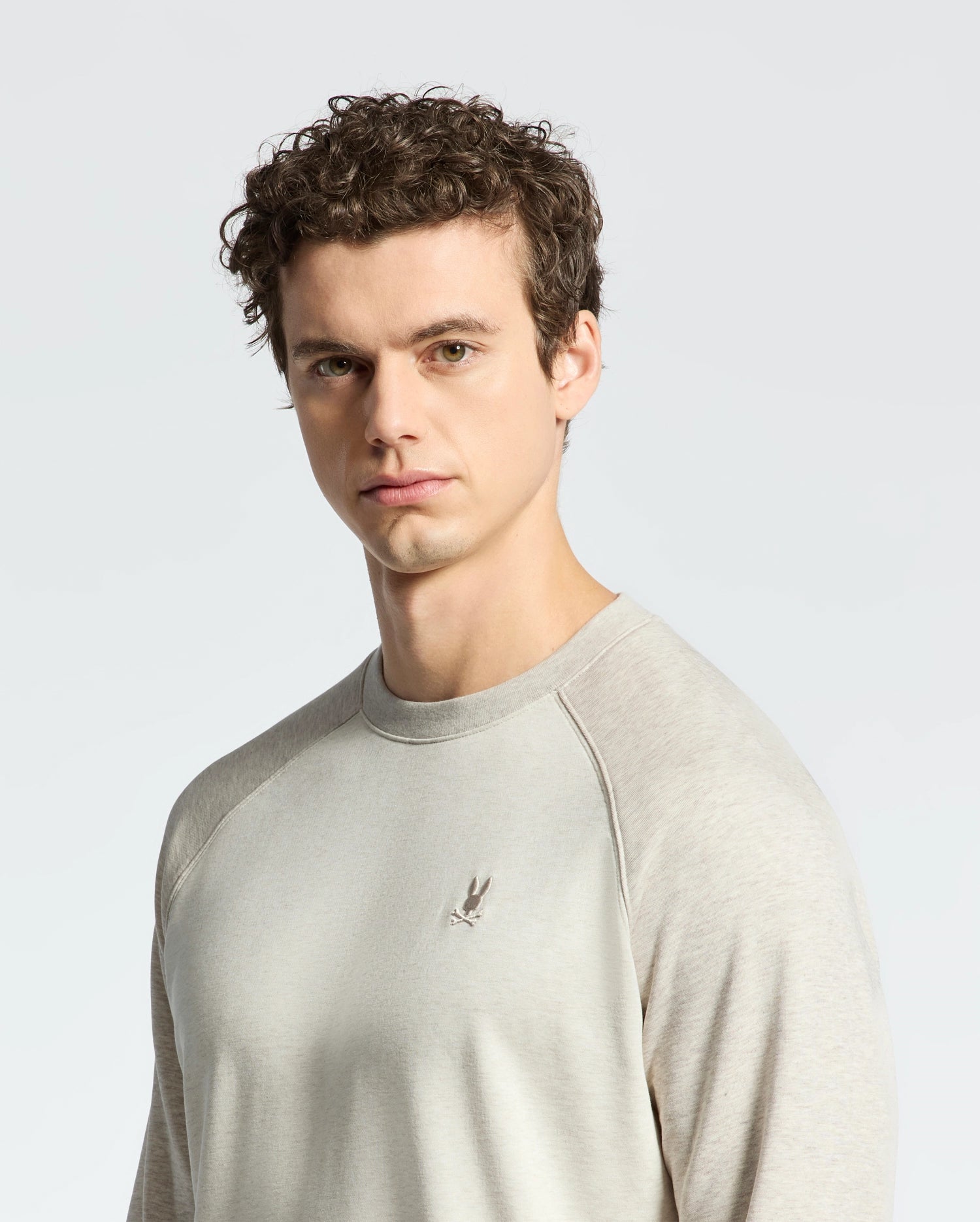 MENS ARCHIE MELANGE COLOR BLOCK SWEATSHIRT - B6S630F200