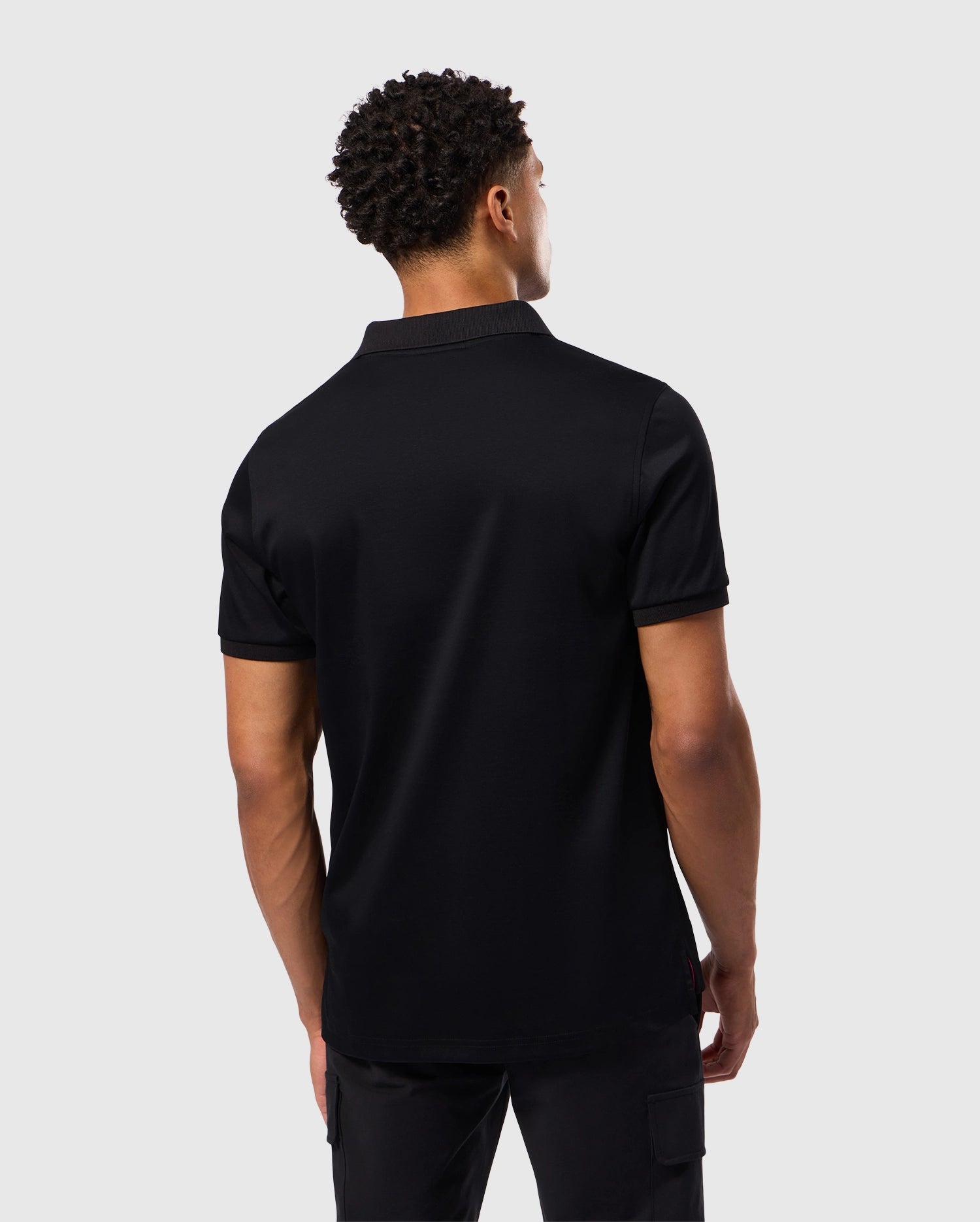 MENS BROADWAY PIMA INTERLOCK JOHNNY COLLAR POLO - B6K891D200