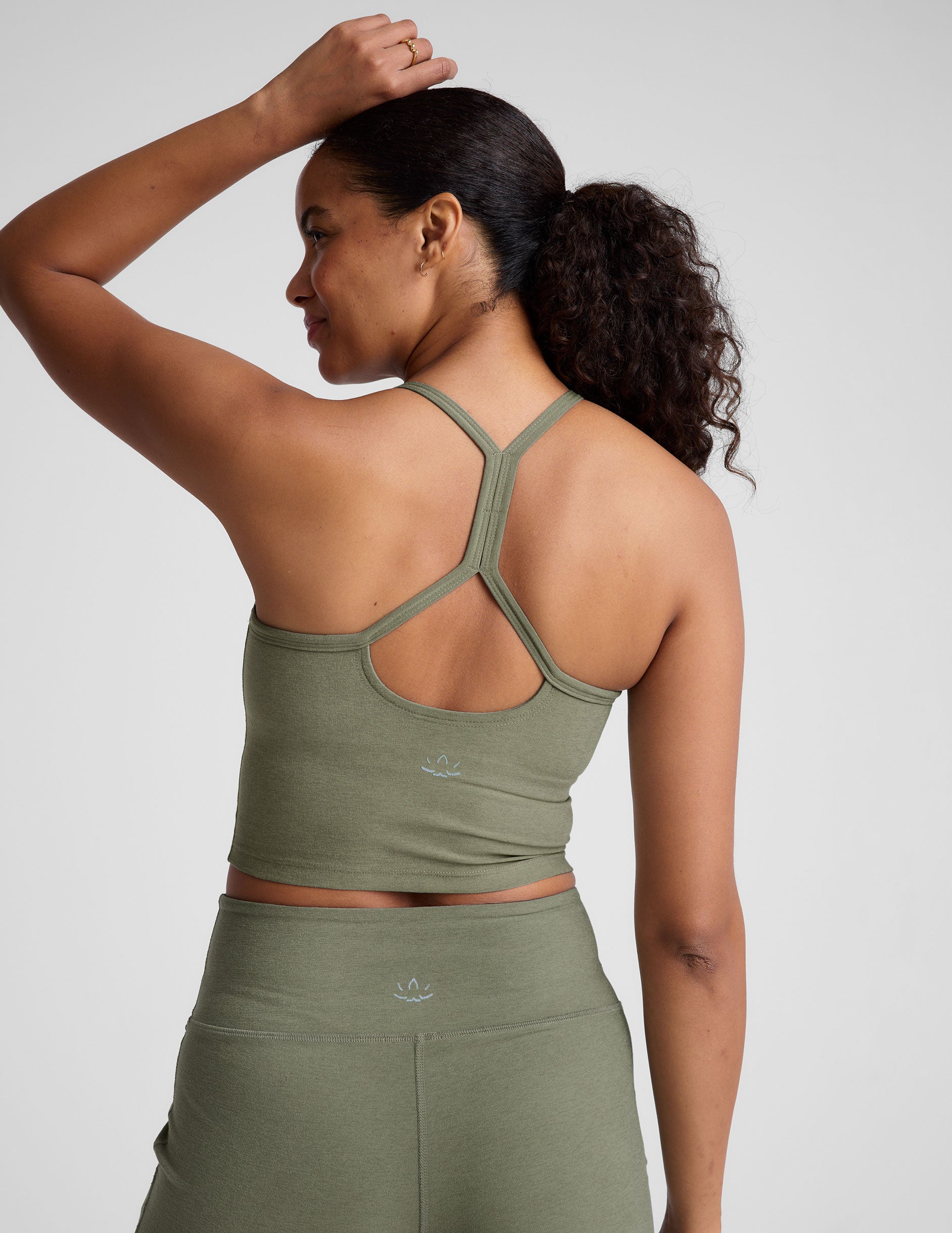 Spacedye Slim Racerback Cropped Tank