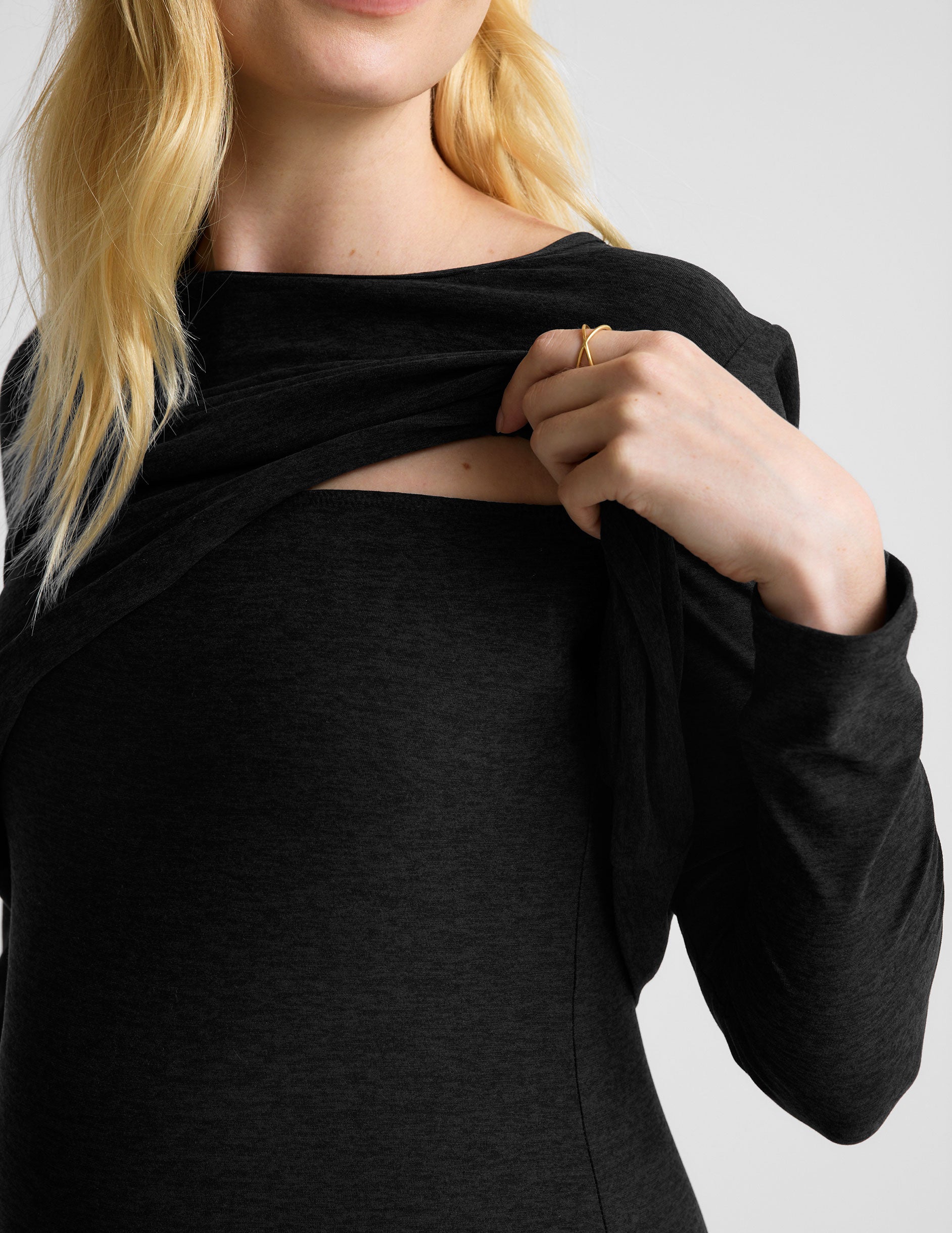 Featherweight Under Wraps Nursing Overlap Tee