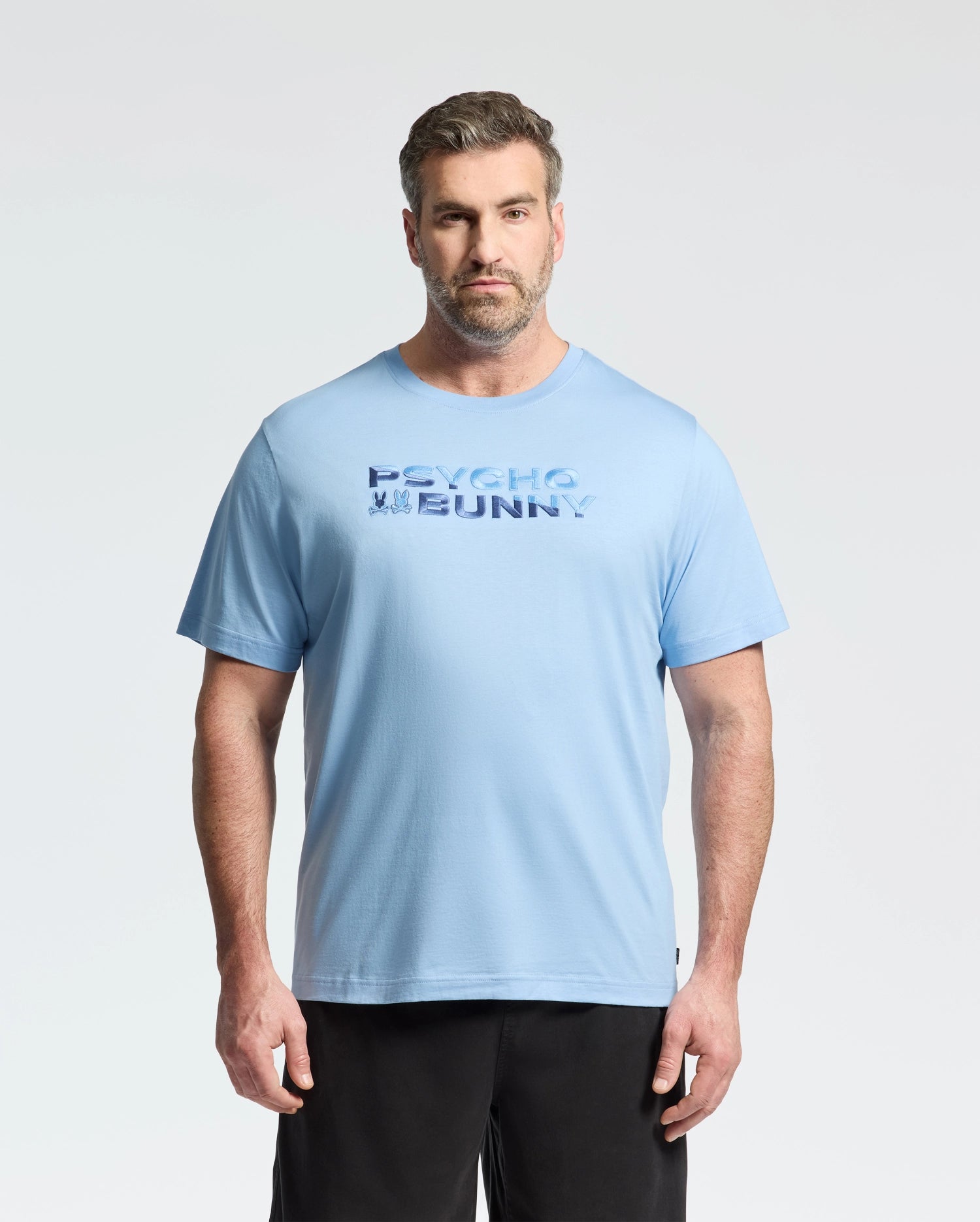 MENS BIG AND TALL BERNI EMBROIDERED WORDMARK GRAPHIC TEE - B9U417F200