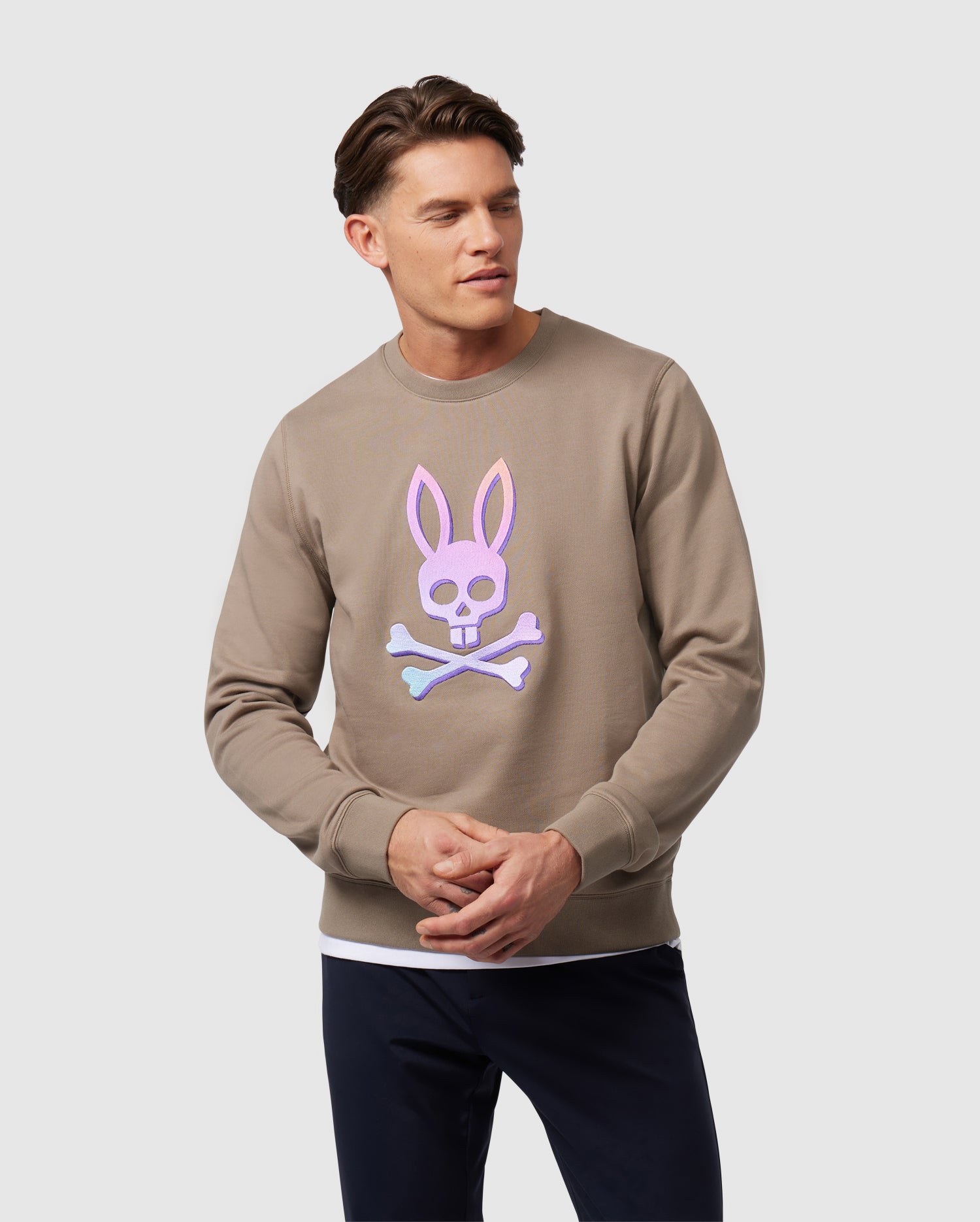 MENS BLOOMINGTON OMBRE EMBROIDERED CREW SWEATSHIRT - B6S924A2FT