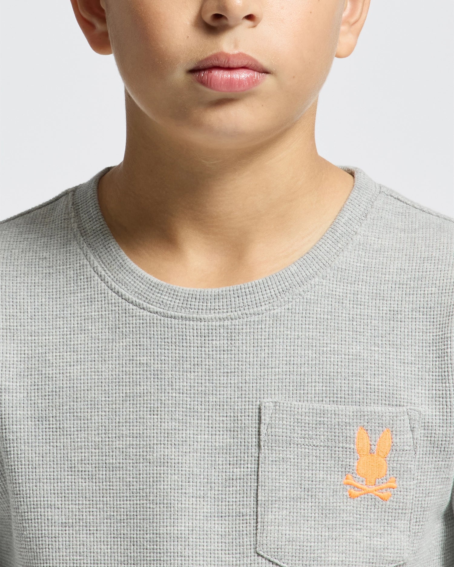 KIDS VAL WAFFLE LONG SLEEVE TEE - B0T672E200