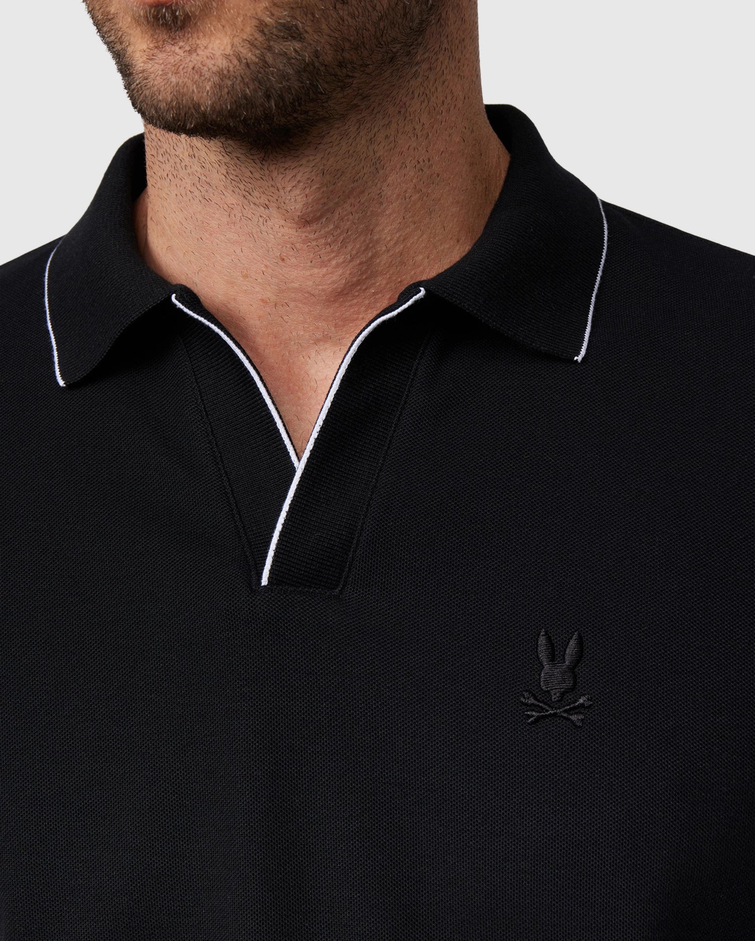 MENS EAST HILLS JOHNNY COLLAR POLO SHIRT - B6K331B200