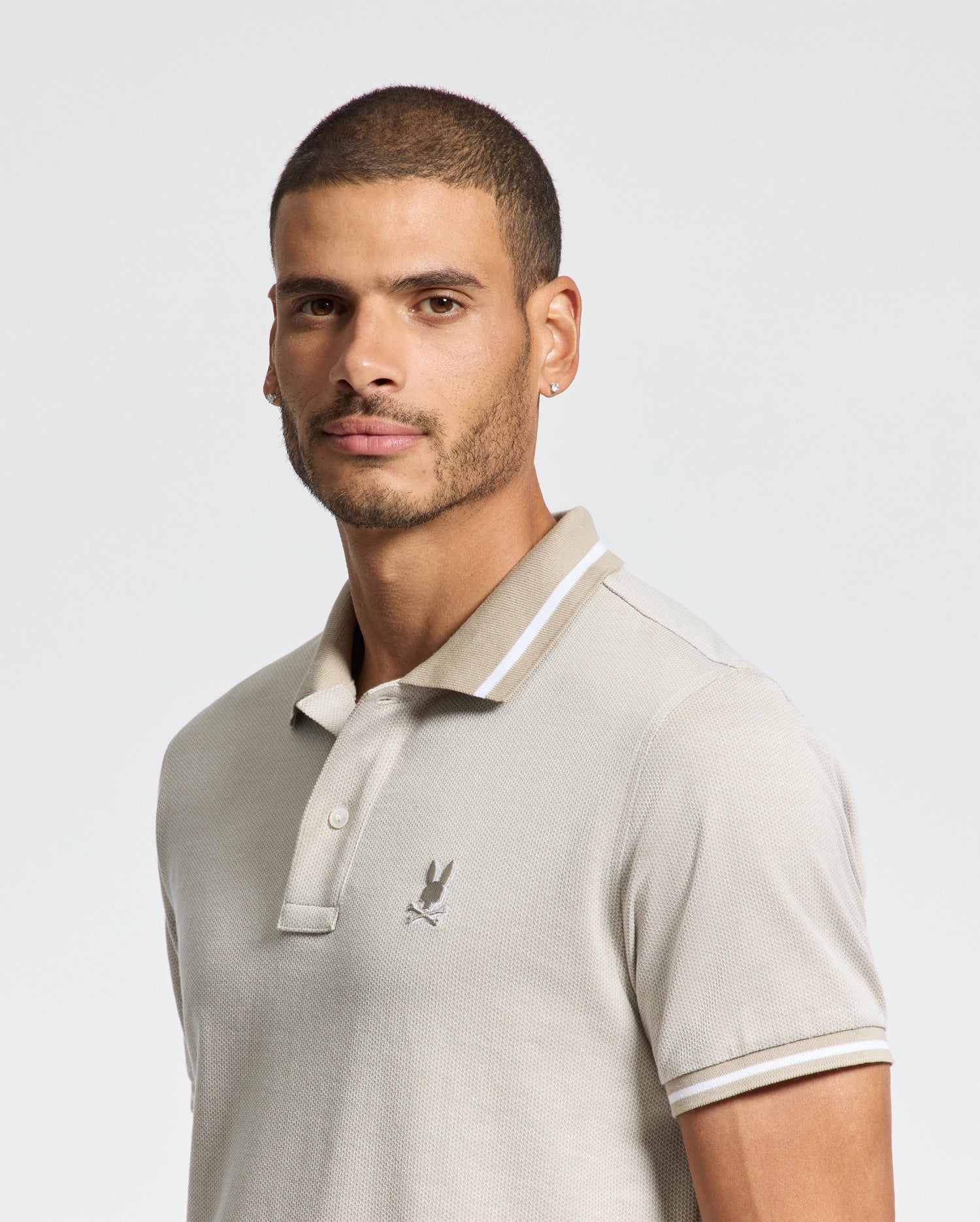 MENS WARSAW JACQUARD PIQUE POLO - B6K901E200