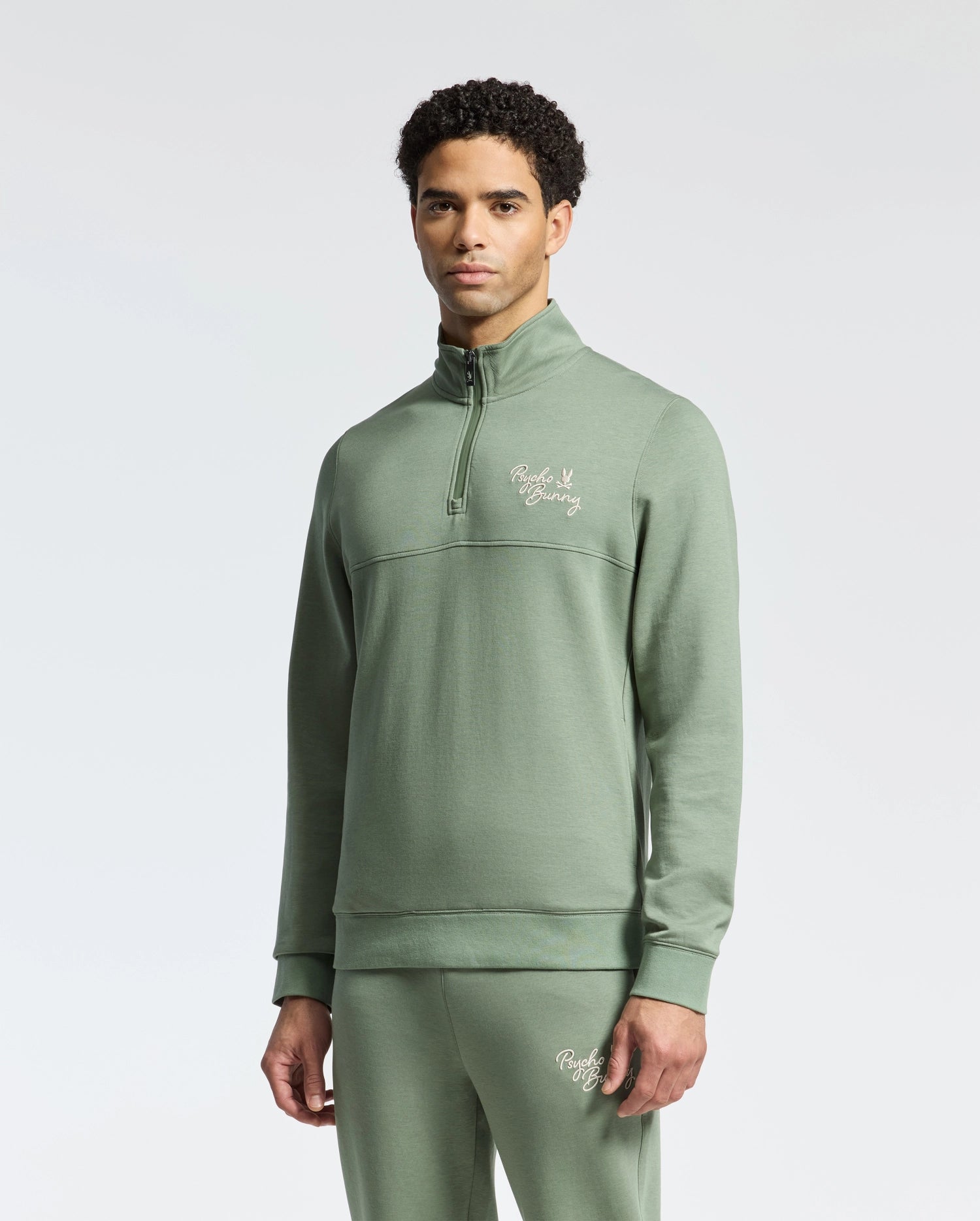 MENS DESERT 1/4 MOCK ZIP - B6S488F200