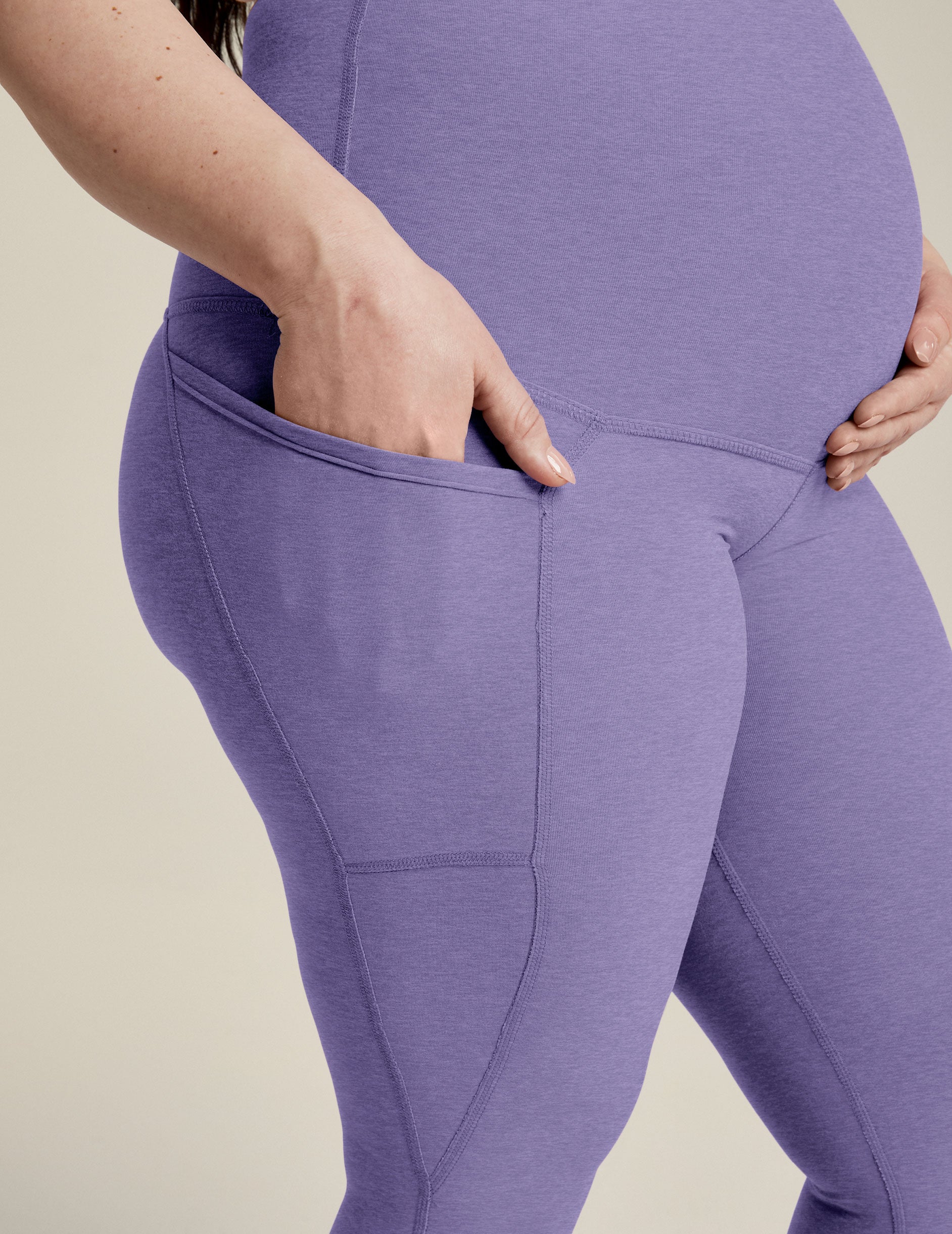 Spacedye Love the Bump Maternity Pocket Midi Legging