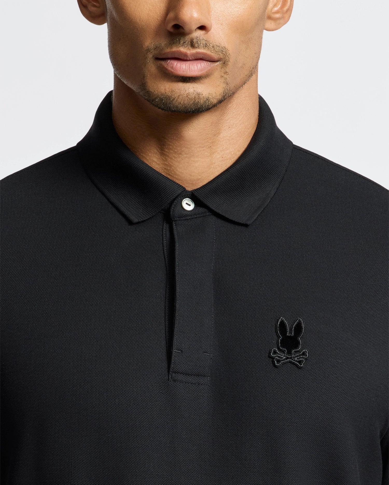 MENS BRANSON LONG SLEEVE PIQUE POLO - B6M177E200