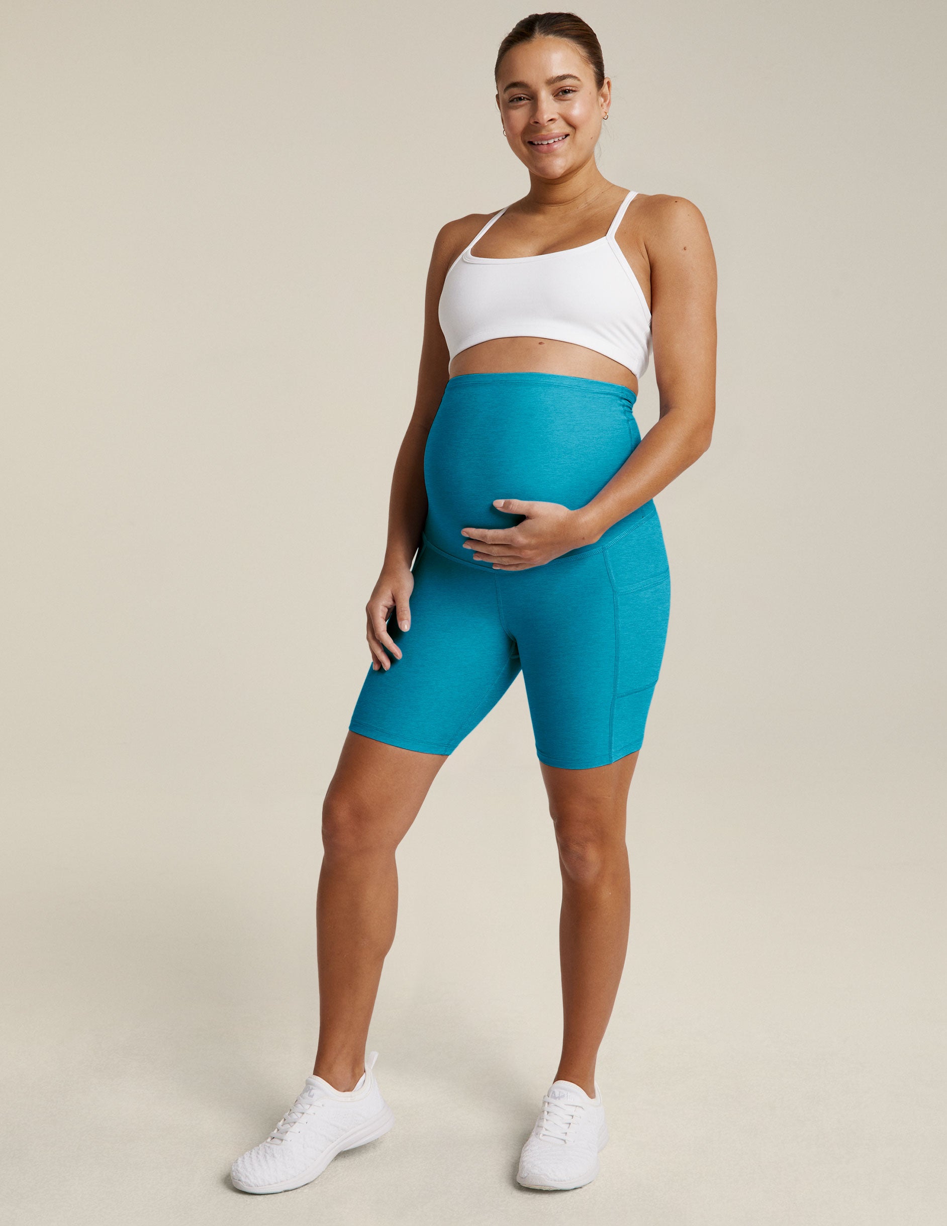 Spacedye Pockets Forever Maternity Biker Short