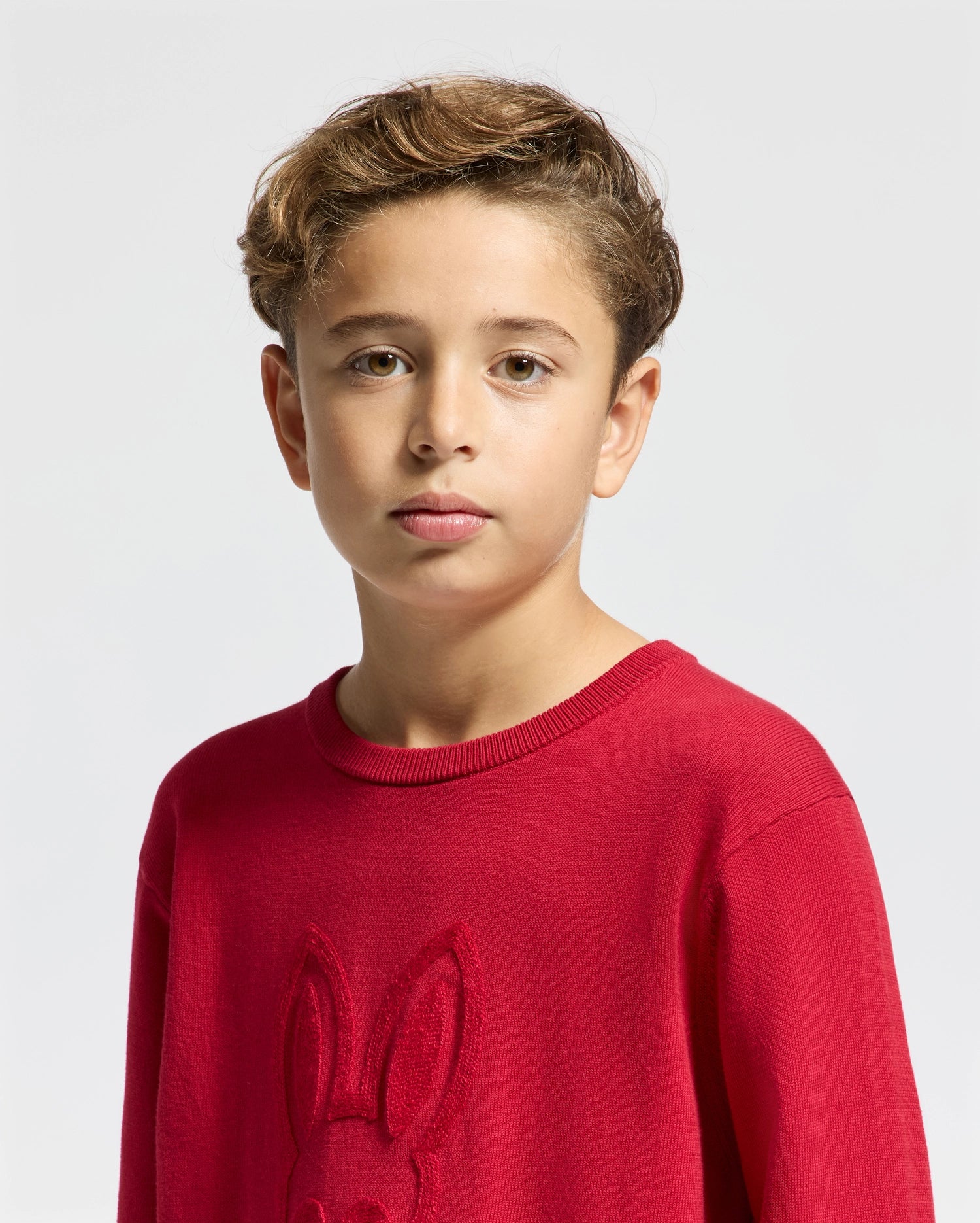 KIDS COORY CHAINSTITCH COTTON SWEATER - B0E893E200