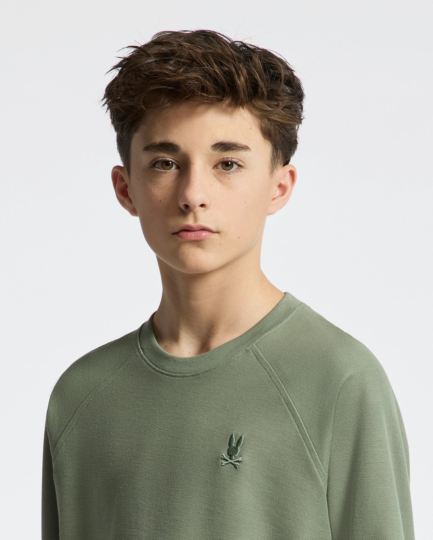 KIDS TAYLOR PIQUE LONG SLEEVE TEE - B0T580F200