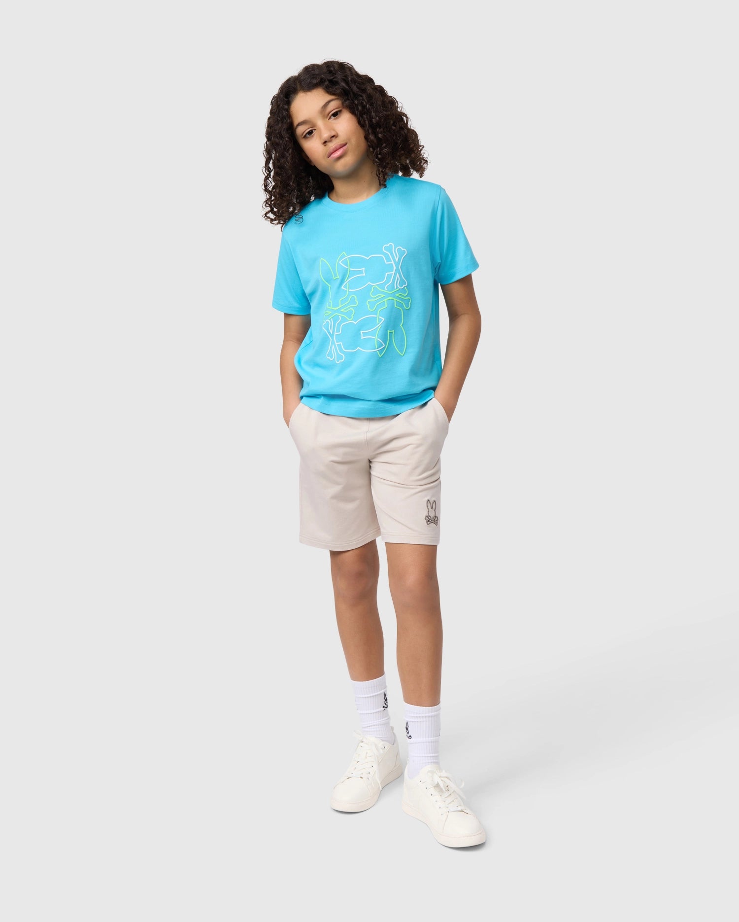 KIDS LIVINGSTON TERRY SWEATSHORT - B0R408B200