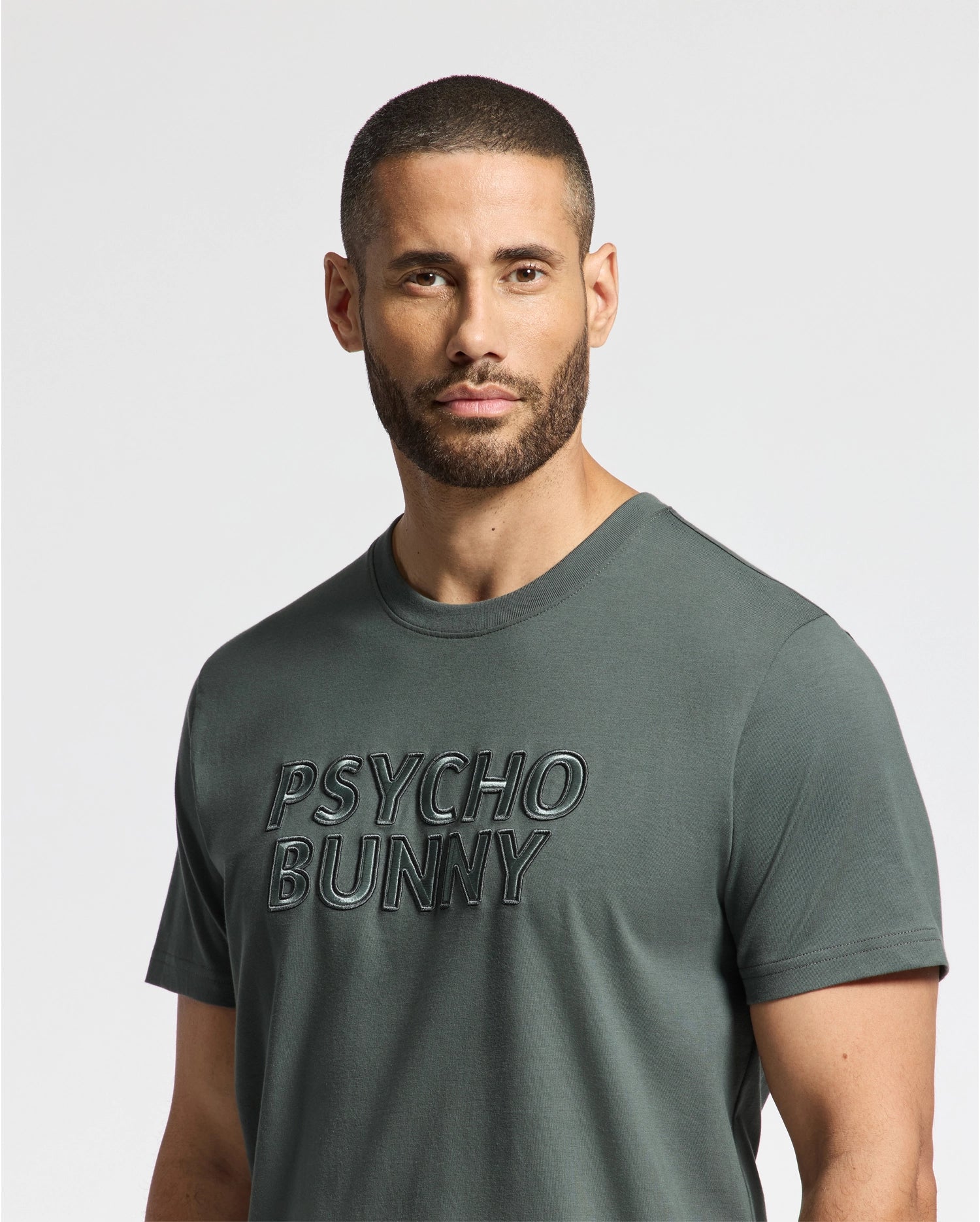 MENS PIERCE EMBROIDERED GRAPHIC TEE - B6U116E200