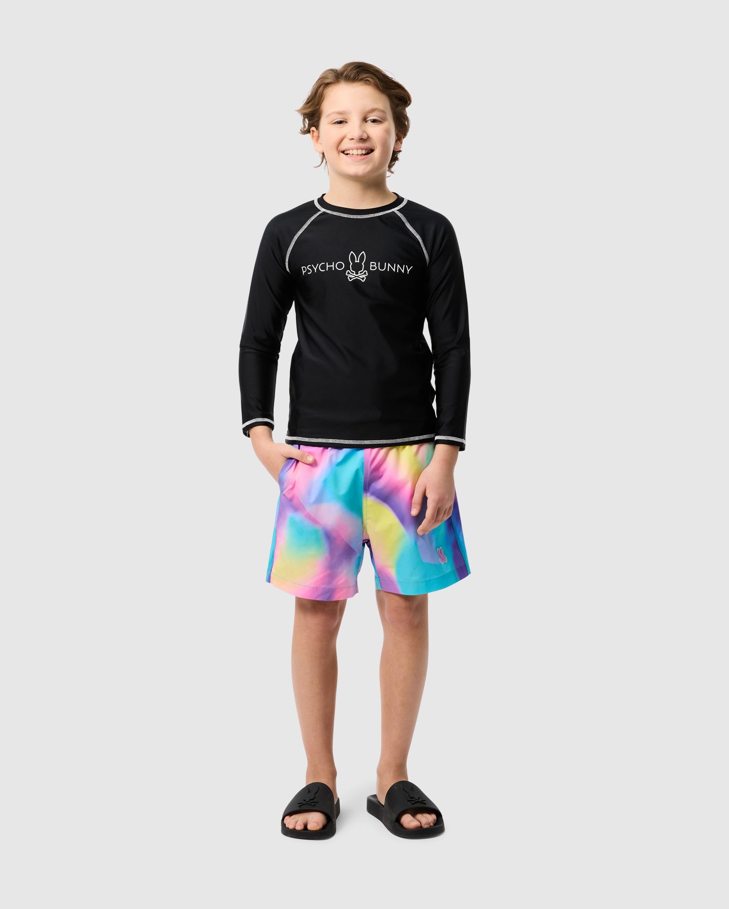 KIDS LONG SLEEVE RASH GUARD - B0T557C200