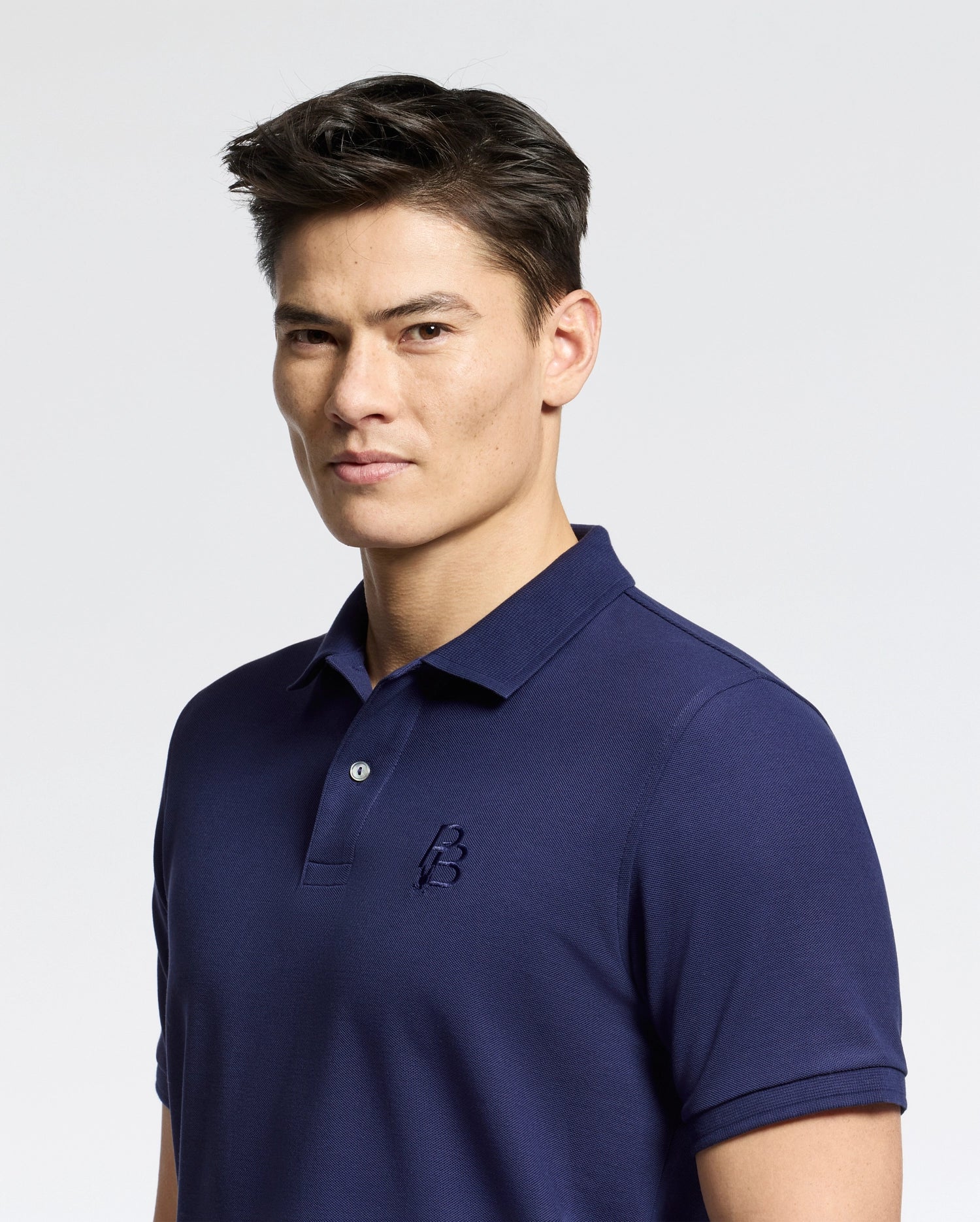 MENS NICHOLSON RIB COLLAR PIQUE POLO - B6K401F200