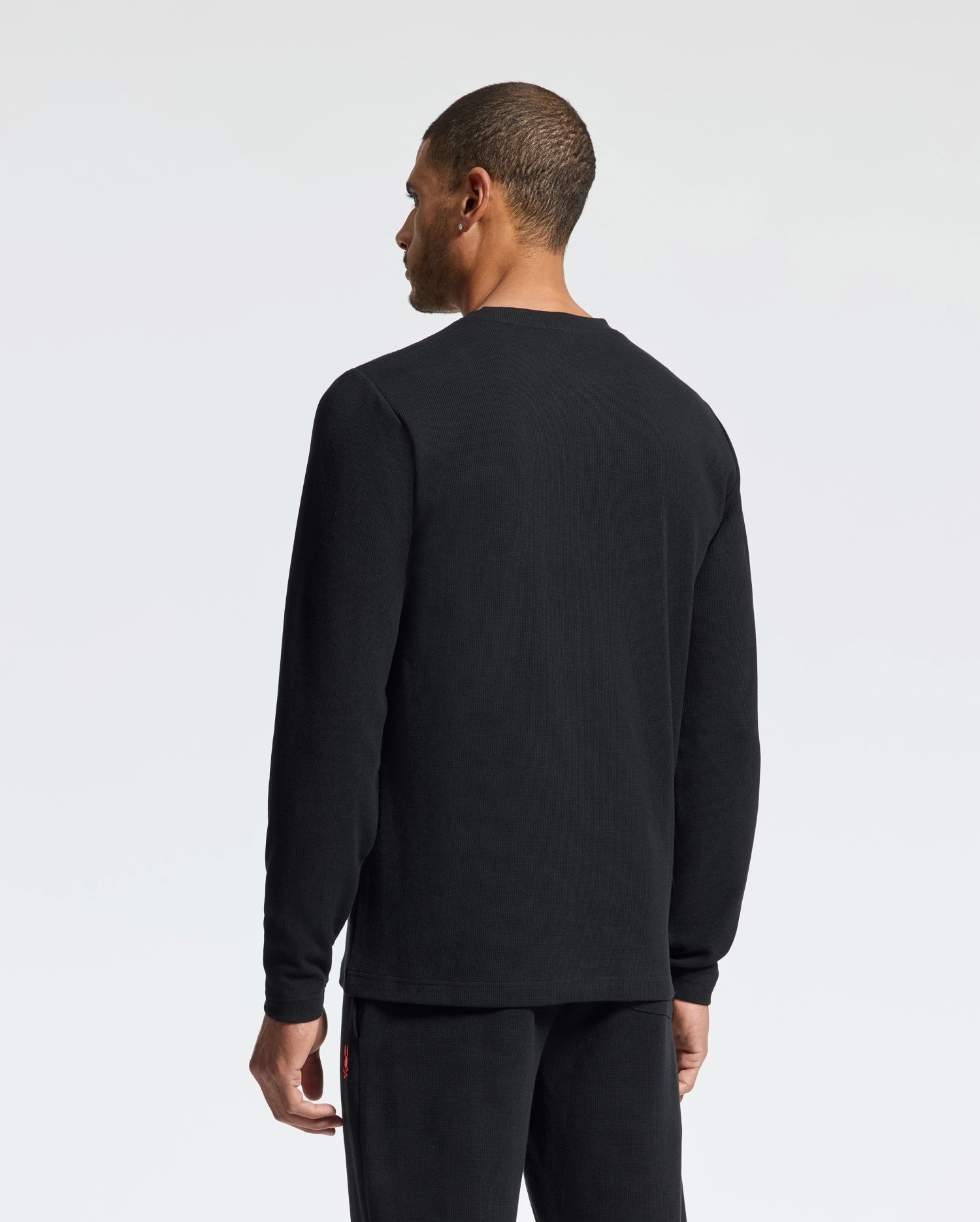MENS VAL WAFFLE LOUNGE LONG SLEEVE TEE - B6T672E200