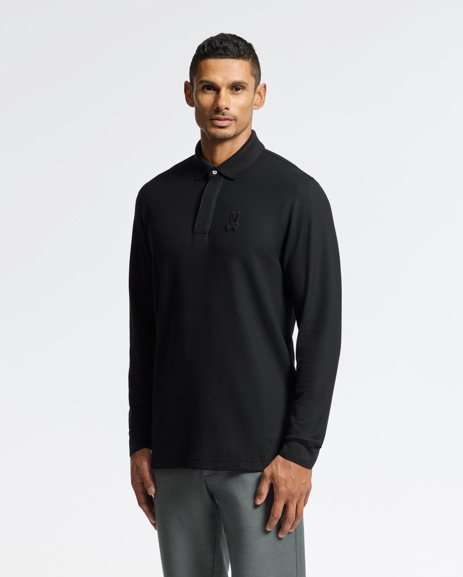 MENS BRANSON LONG SLEEVE PIQUE POLO - B6M177E200