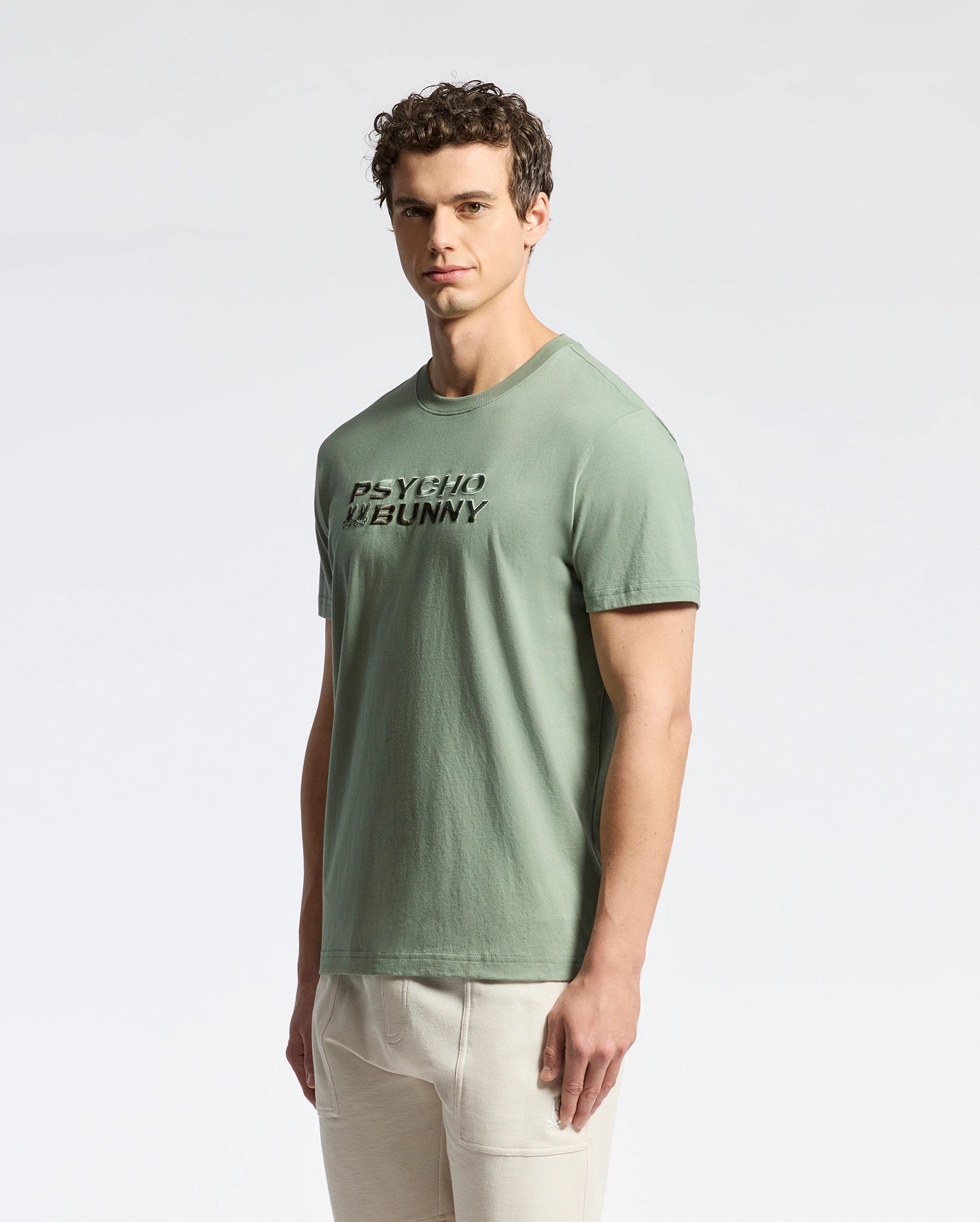 MENS BERNI EMBROIDERED WORDMARK GRAPHIC TEE - B6U417F200