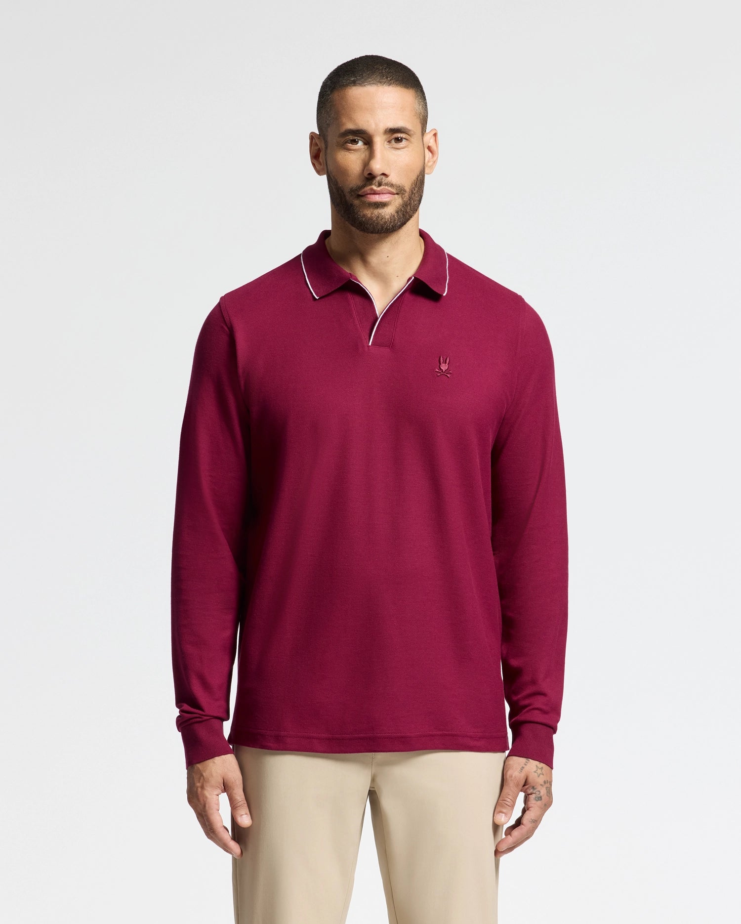 MENS CREEDE PIQUE JOHNNY COLLAR POLO - B6M265E200