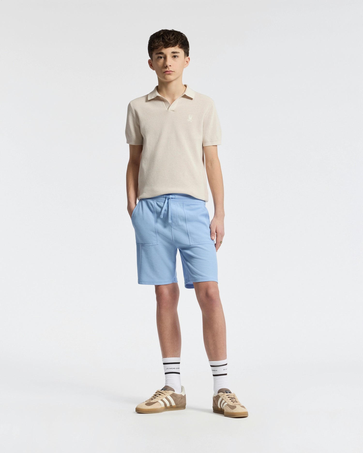 KIDS TAYLOR LIGHT PIQUE SWEATSHORT - B0R344F200