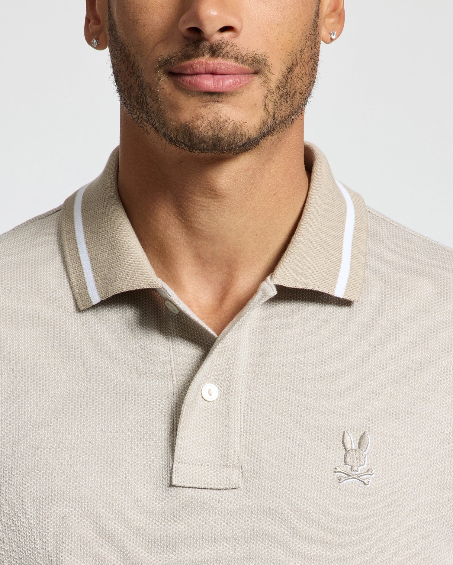 MENS WARSAW JACQUARD PIQUE POLO - B6K901E200