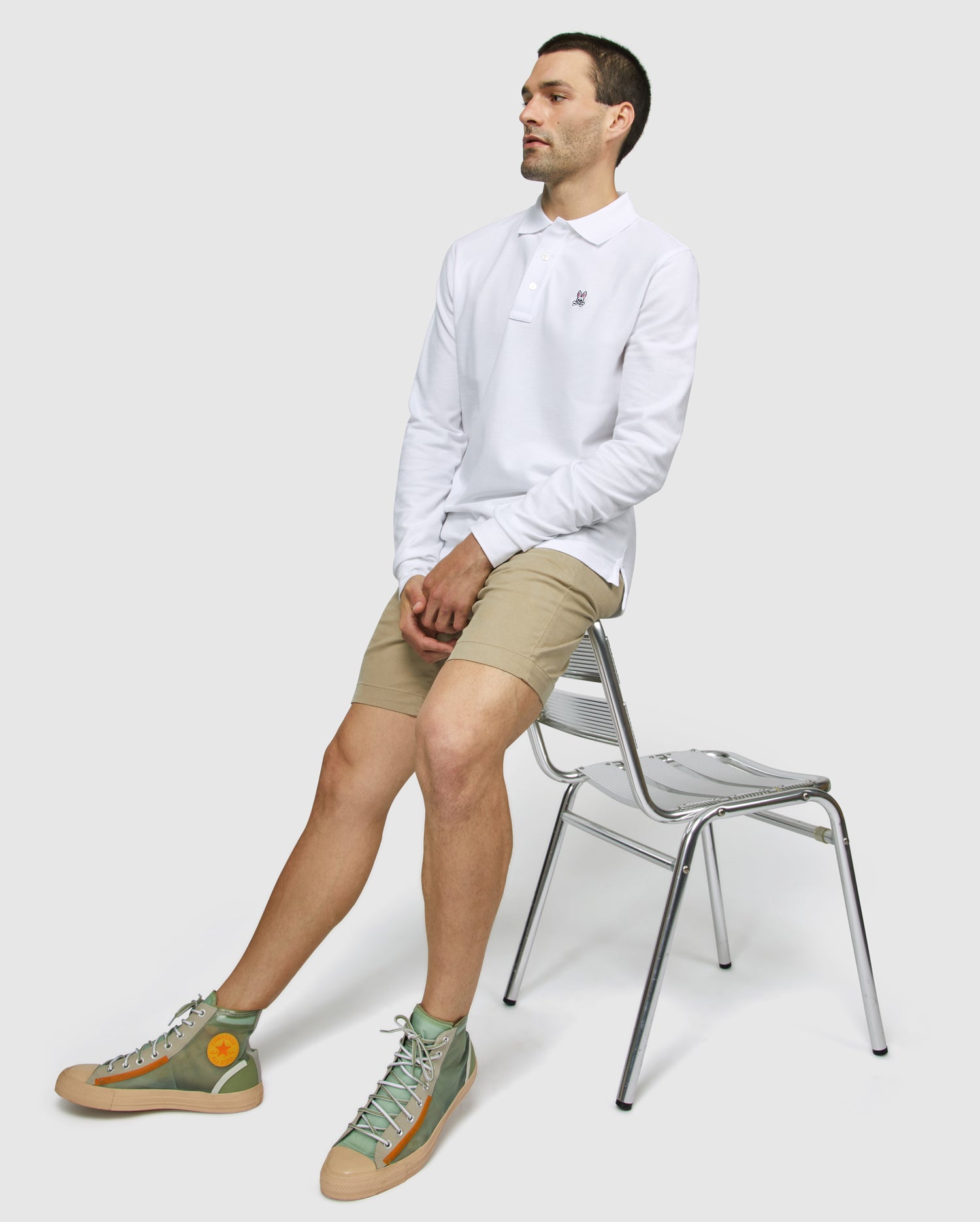 MENS LONG SLEEVE CLASSIC POLO - B6M658ARPC