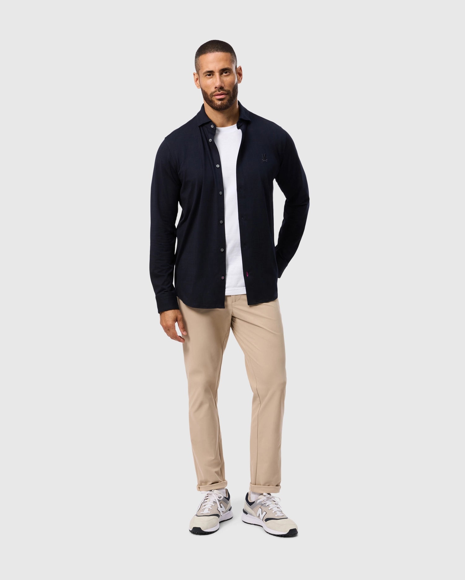 CROSBY JERSEY KNIT LONG SLEEVE SHIRT - B6C751D200