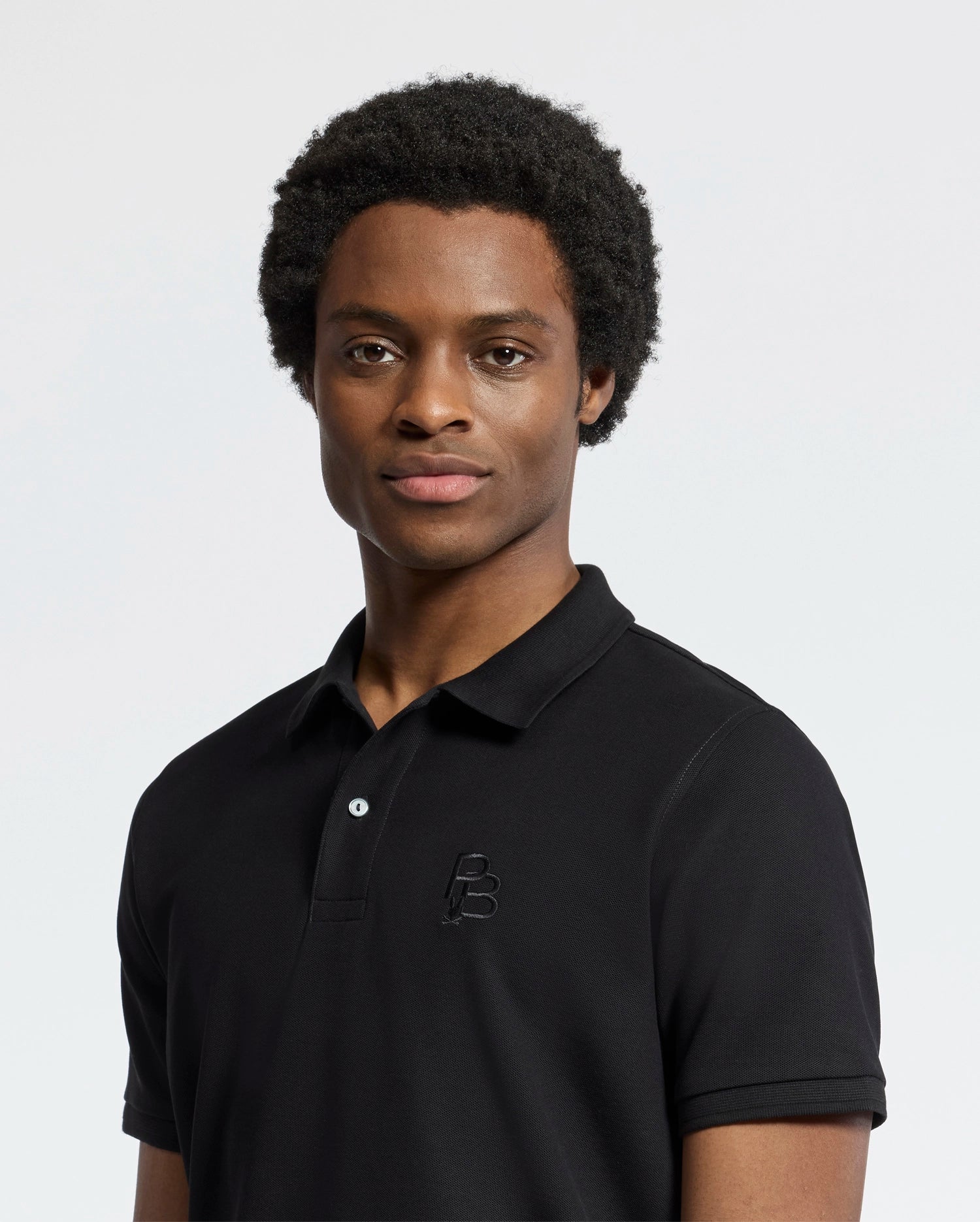 MENS NICHOLSON RIB COLLAR PIQUE POLO - B6K401F200