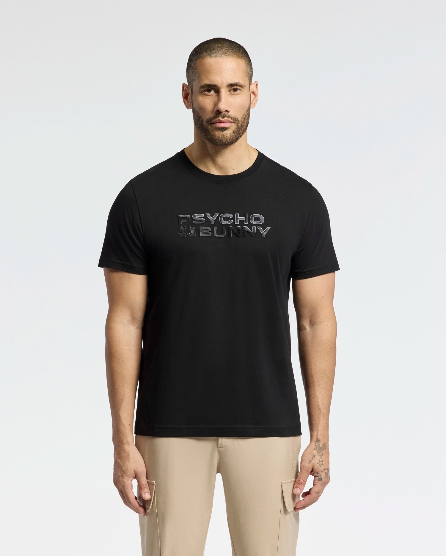 MENS BERNI EMBROIDERED WORDMARK GRAPHIC TEE - B6U417F200